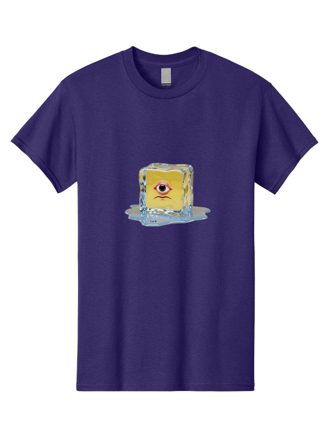 Melting-Ice-Cube-With-Eye Men'S Graphic Tee, 100% Cotton, Comfortable Casual Summer Wear, Machine Washable, Vintage Camera, Old Camera, Antique Camera, Black Camera, Classic Photography, Photography Equipment, Nostalgic Device, Film Camera, Bar138 10