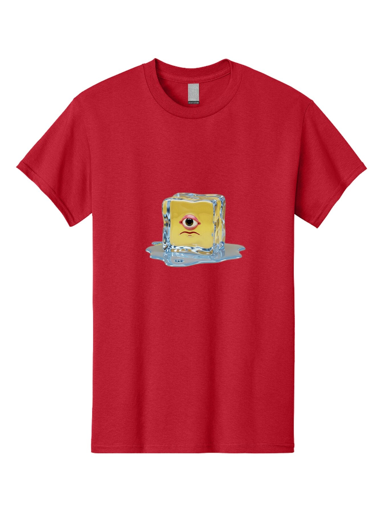 Melting-Ice-Cube-With-Eye Men'S Graphic Tee, 100% Cotton, Comfortable Casual Summer Wear, Machine Washable, Vintage Camera, Old Camera, Antique Camera, Black Camera, Classic Photography, Photography Equipment, Nostalgic Device, Film Camera, Bar138 11