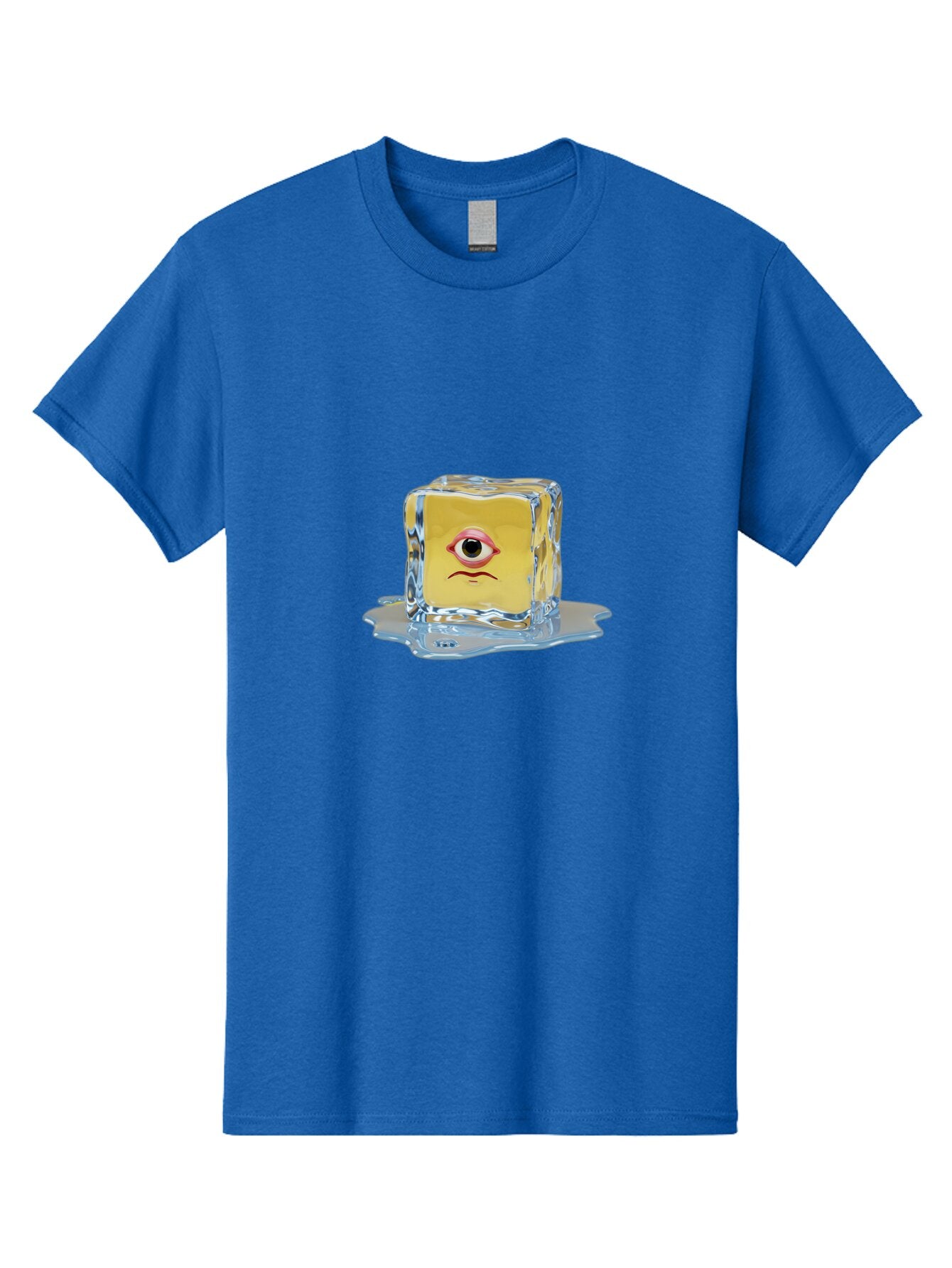 Melting-Ice-Cube-With-Eye Men'S Graphic Tee, 100% Cotton, Comfortable Casual Summer Wear, Machine Washable, Vintage Camera, Old Camera, Antique Camera, Black Camera, Classic Photography, Photography Equipment, Nostalgic Device, Film Camera, Bar138 9