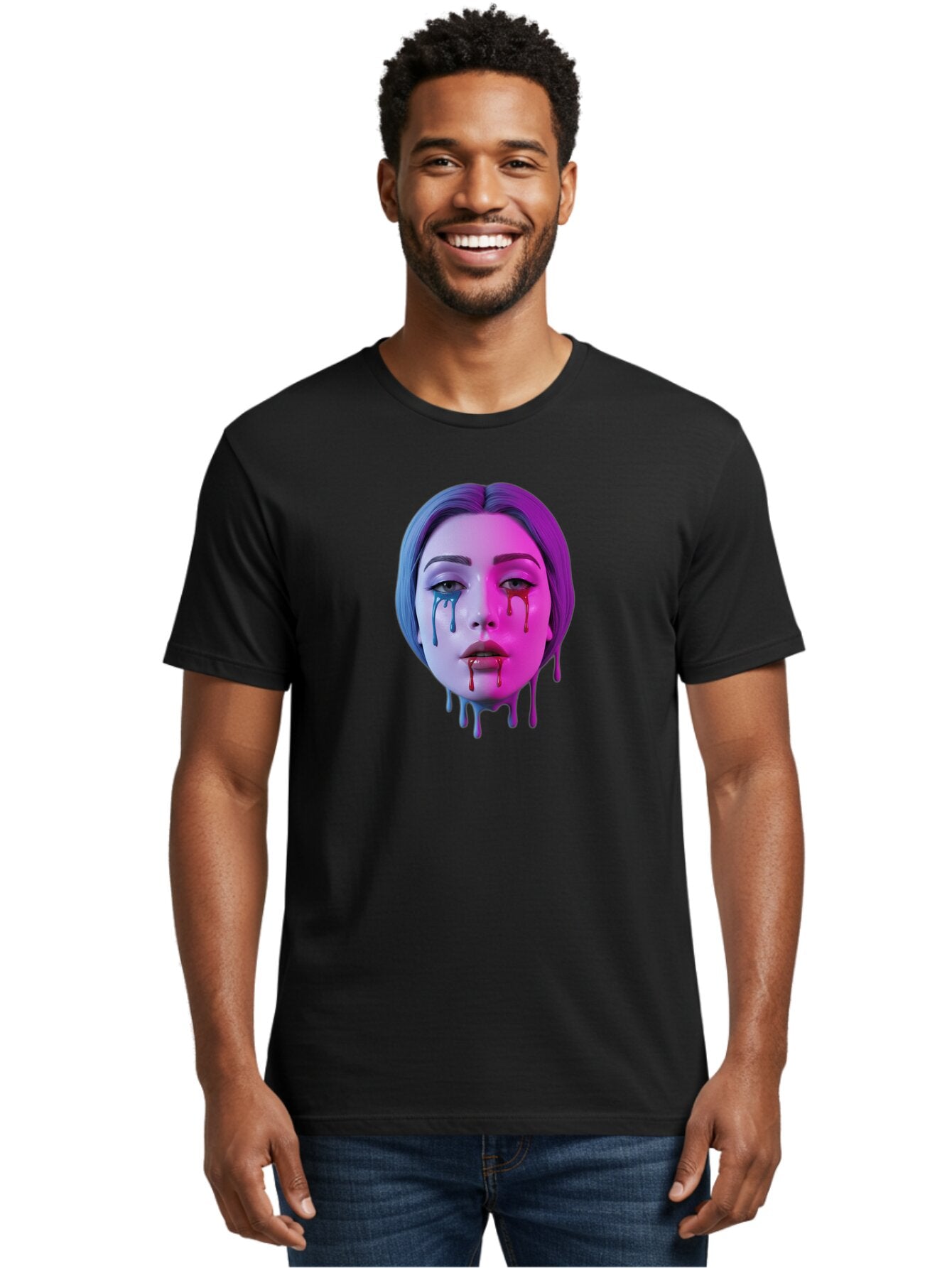 Melting-Mannequin-Head Men'S Graphic Tee, 100% Cotton, Comfortable Casual Summer Wear, Machine Washable, Vintage Camera, Old Camera, Antique Camera, Black Camera, Classic Photography, Photography Equipment, Nostalgic Device, Film Camera, Bar140 21
