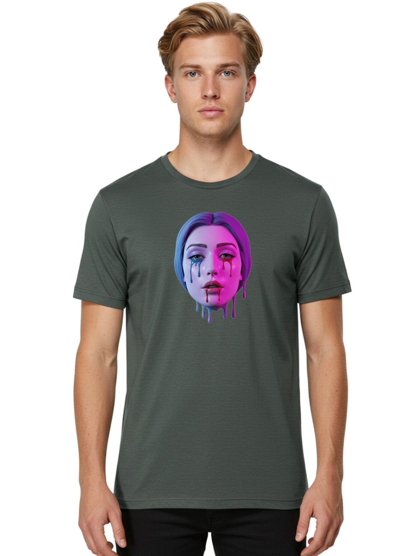 Melting-Mannequin-Head Men'S Graphic Tee, 100% Cotton, Comfortable Casual Summer Wear, Machine Washable, Vintage Camera, Old Camera, Antique Camera, Black Camera, Classic Photography, Photography Equipment, Nostalgic Device, Film Camera, Bar140 20