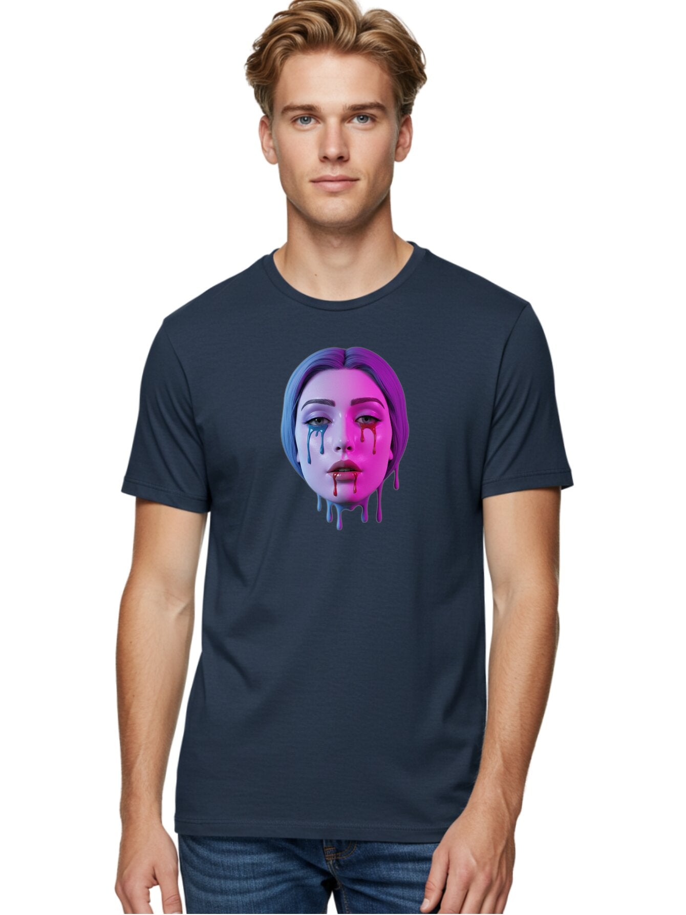 Melting-Mannequin-Head Men'S Graphic Tee, 100% Cotton, Comfortable Casual Summer Wear, Machine Washable, Vintage Camera, Old Camera, Antique Camera, Black Camera, Classic Photography, Photography Equipment, Nostalgic Device, Film Camera, Bar140 17