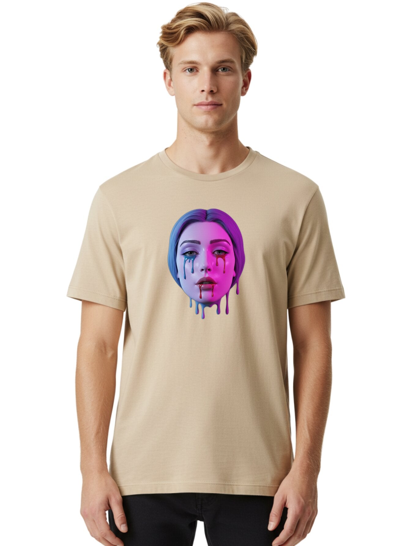 Melting-Mannequin-Head Men'S Graphic Tee, 100% Cotton, Comfortable Casual Summer Wear, Machine Washable, Vintage Camera, Old Camera, Antique Camera, Black Camera, Classic Photography, Photography Equipment, Nostalgic Device, Film Camera, Bar140 23