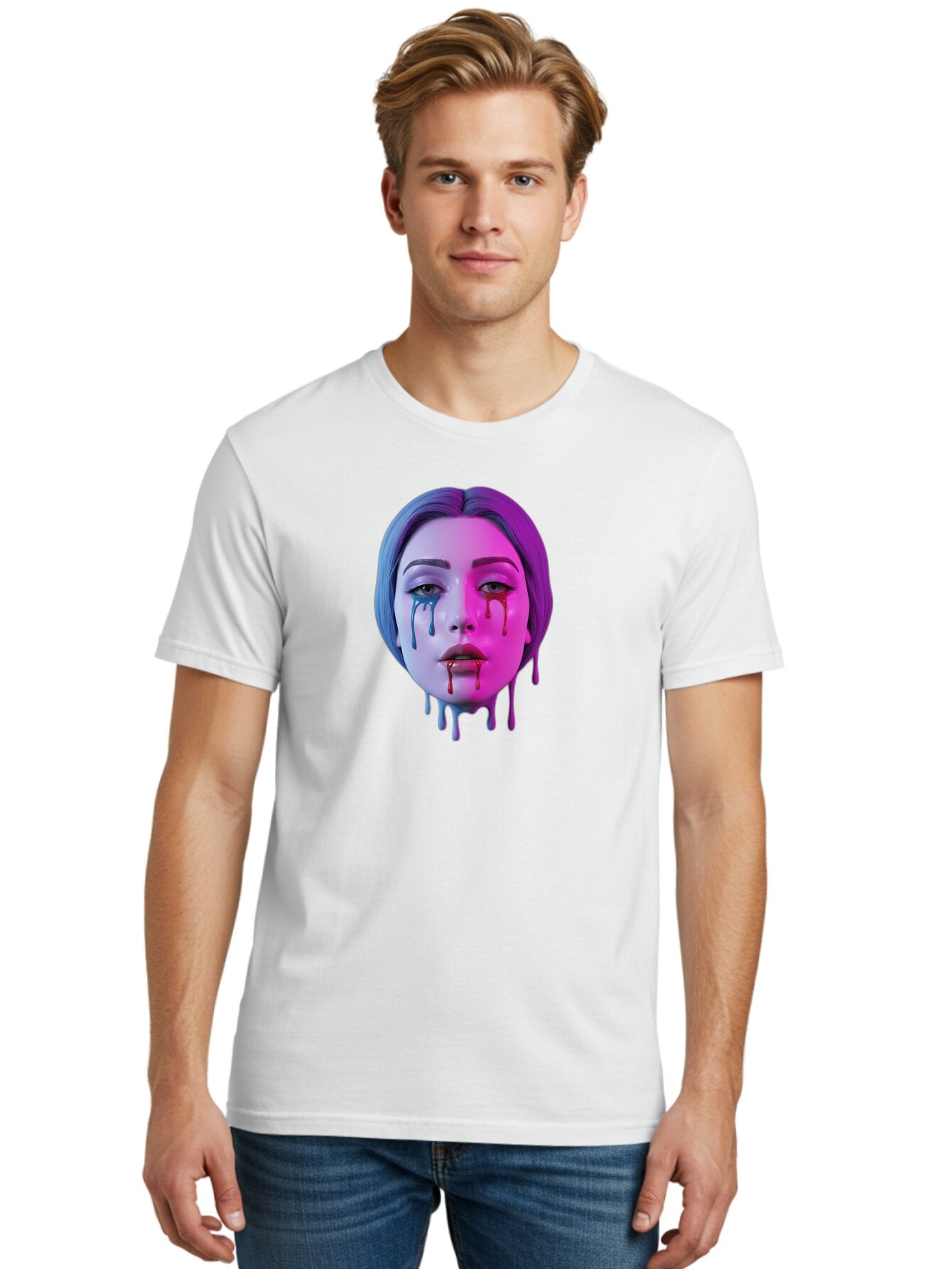 Melting-Mannequin-Head Men'S Graphic Tee, 100% Cotton, Comfortable Casual Summer Wear, Machine Washable, Vintage Camera, Old Camera, Antique Camera, Black Camera, Classic Photography, Photography Equipment, Nostalgic Device, Film Camera, Bar140 25