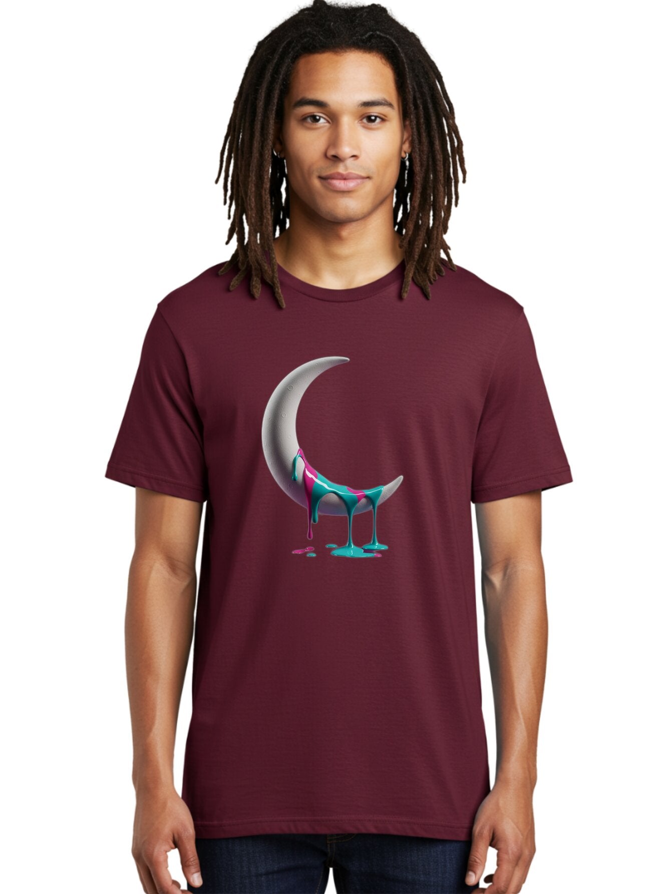 Melting-Moon-1 Men'S Graphic Tee, 100% Cotton, Comfortable Casual Summer Wear, Machine Washable, Vintage Camera, Old Camera, Antique Camera, Black Camera, Classic Photography, Photography Equipment, Nostalgic Device, Film Camera, Camera Art Bar141 22