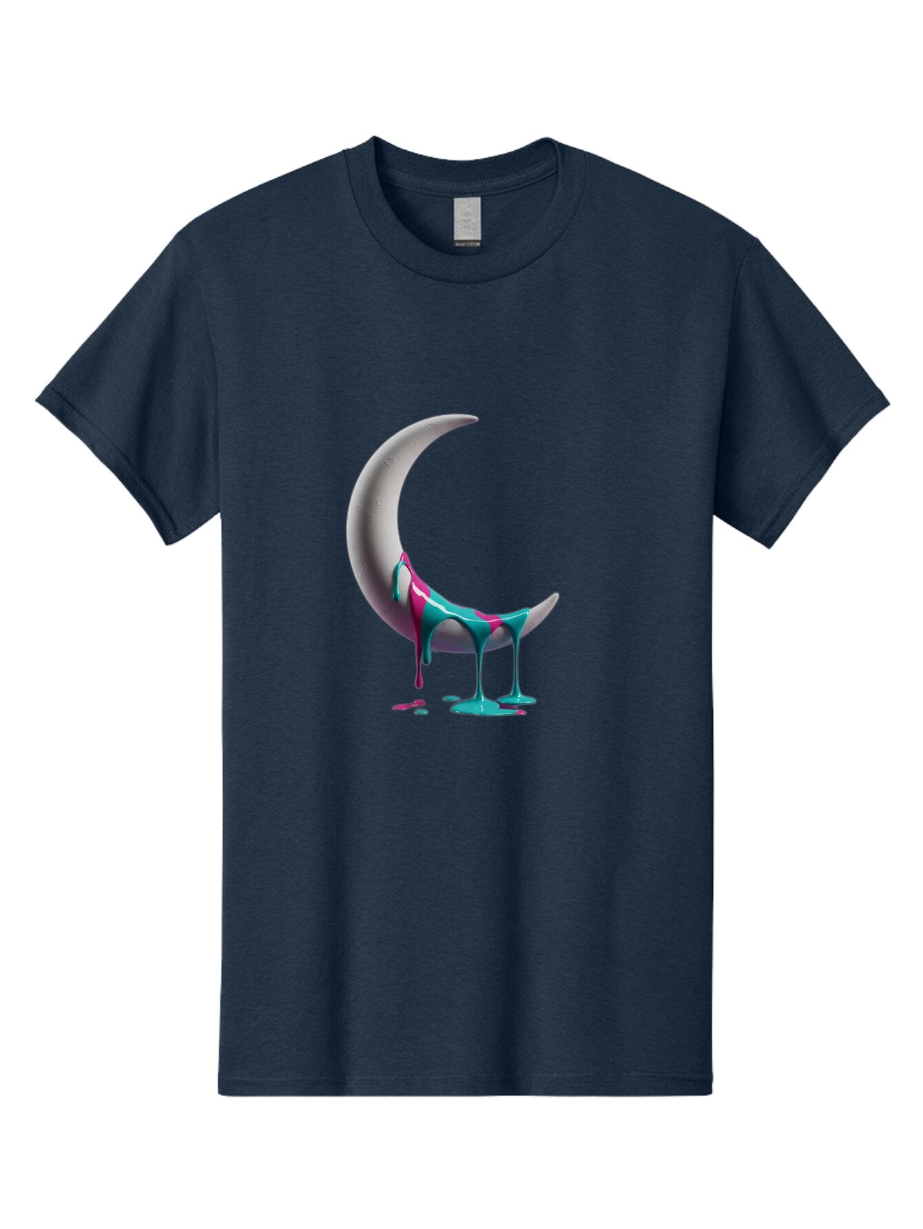 Melting-Moon-1 Men'S Graphic Tee, 100% Cotton, Comfortable Casual Summer Wear, Machine Washable, Vintage Camera, Old Camera, Antique Camera, Black Camera, Classic Photography, Photography Equipment, Nostalgic Device, Film Camera, Camera Art Bar141 15