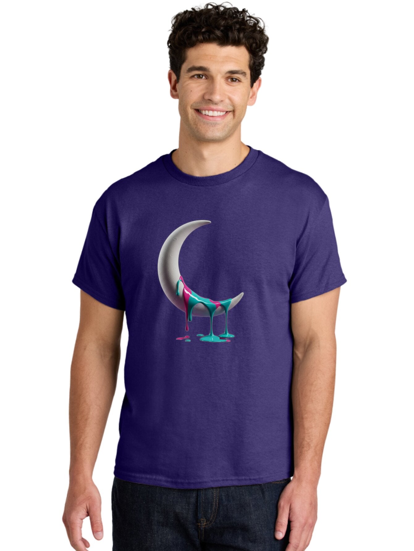 Melting-Moon-1 Men'S Graphic Tee, 100% Cotton, Comfortable Casual Summer Wear, Machine Washable, Vintage Camera, Old Camera, Antique Camera, Black Camera, Classic Photography, Photography Equipment, Nostalgic Device, Film Camera, Camera Art Bar141 26