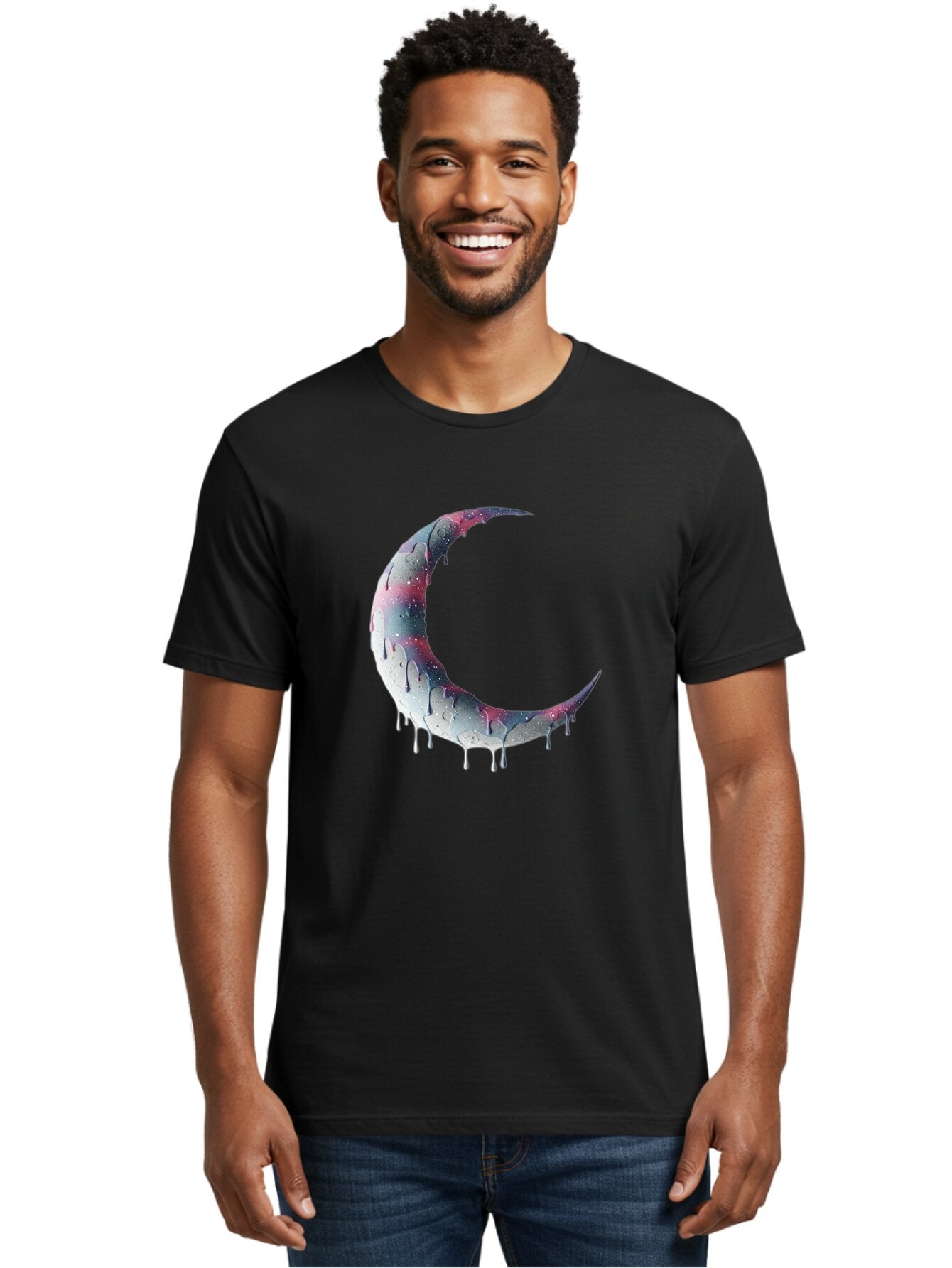 Melting-Moon-3 Men'S Graphic Tee, 100% Cotton, Comfortable Casual Summer Wear, Machine Washable, Vintage Camera, Old Camera, Antique Camera, Black Camera, Classic Photography, Photography Equipment, Nostalgic Device, Film Camera, Camera Art Bar143 23