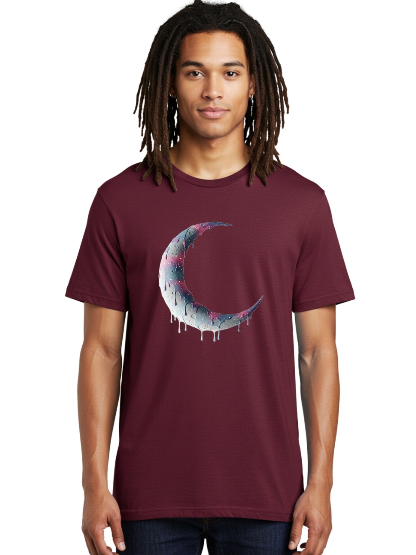 Melting-Moon-3 Men'S Graphic Tee, 100% Cotton, Comfortable Casual Summer Wear, Machine Washable, Vintage Camera, Old Camera, Antique Camera, Black Camera, Classic Photography, Photography Equipment, Nostalgic Device, Film Camera, Camera Art Bar143 19