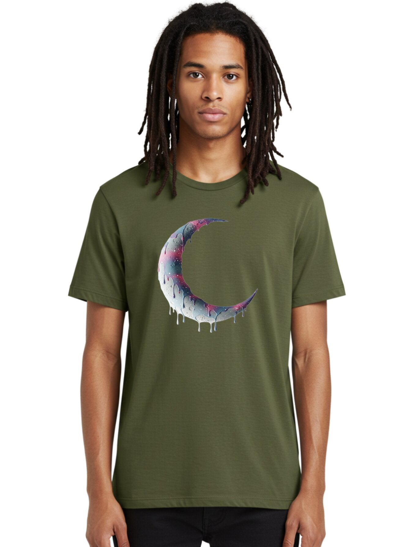 Melting-Moon-3 Men'S Graphic Tee, 100% Cotton, Comfortable Casual Summer Wear, Machine Washable, Vintage Camera, Old Camera, Antique Camera, Black Camera, Classic Photography, Photography Equipment, Nostalgic Device, Film Camera, Camera Art Bar143 20