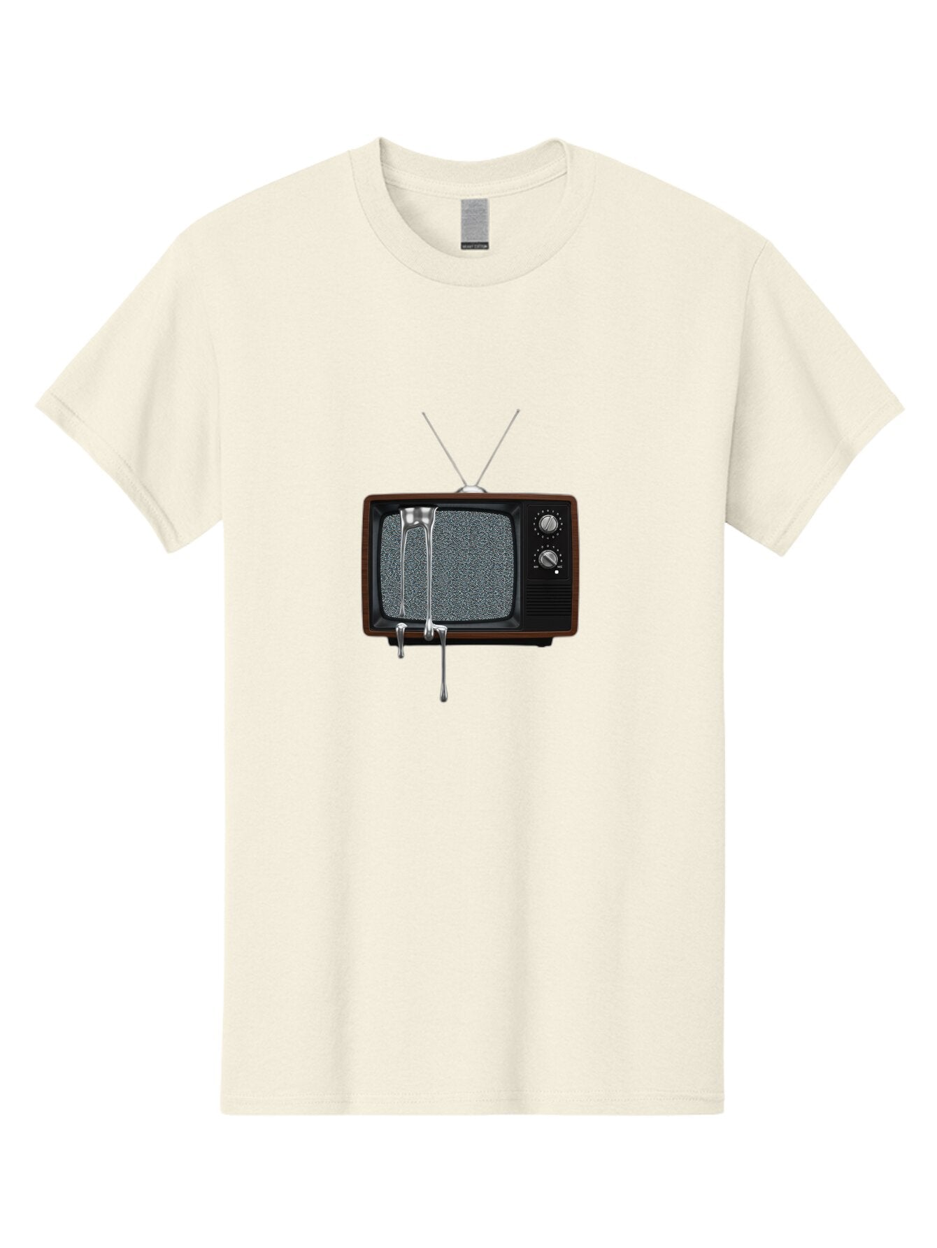 Melting-Tv Men'S Graphic Tee, 100% Cotton, Comfortable Casual Summer Wear, Machine Washable, Vintage Camera, Old Camera, Antique Camera, Black Camera, Classic Photography, Photography Equipment, Nostalgic Device, Film Camera, Camera Art Bar146 3