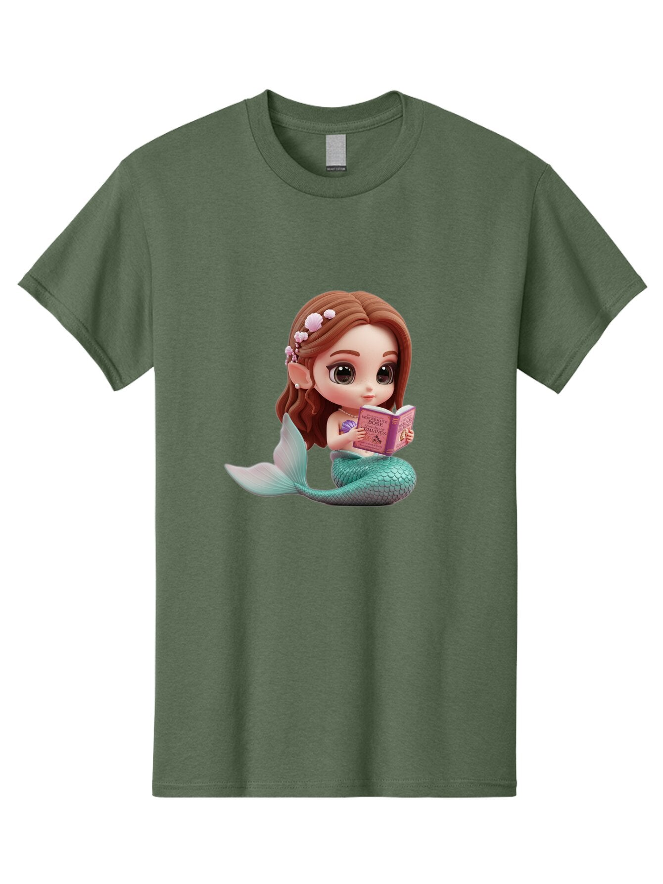 Mermaid-Reading-1 Men'S Graphic Tee, 100% Cotton, Comfortable Casual Summer Wear, Machine Washable, Vintage Camera, Old Camera, Antique Camera, Black Camera, Classic Photography, Photography Equipment, Nostalgic Device, Film Camera, Camera Art Bar148 2