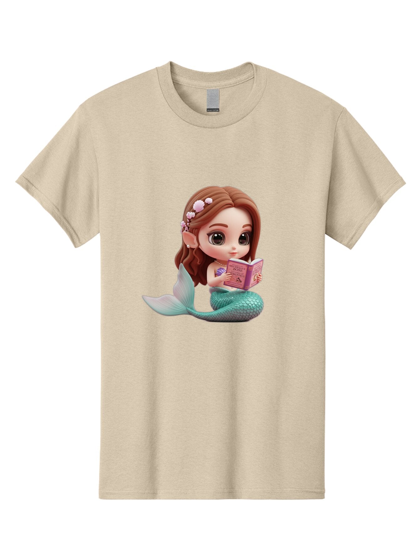 Mermaid-Reading-1 Men'S Graphic Tee, 100% Cotton, Comfortable Casual Summer Wear, Machine Washable, Vintage Camera, Old Camera, Antique Camera, Black Camera, Classic Photography, Photography Equipment, Nostalgic Device, Film Camera, Camera Art Bar148 10
