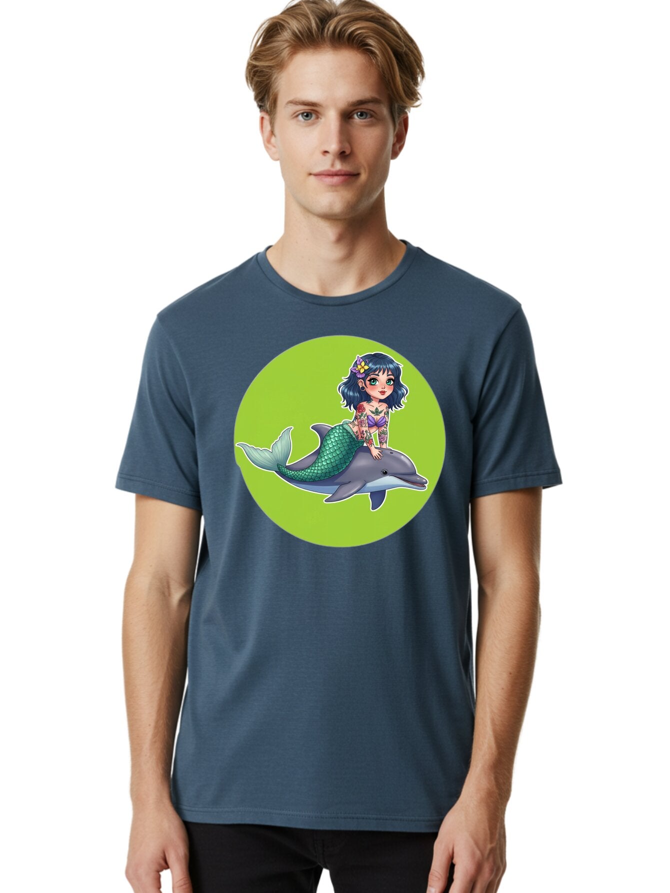 Mermaid-Riding-Dolphin Men'S Graphic Tee, 100% Cotton, Comfortable Casual Summer Wear, Machine Washable, Vintage Camera, Old Camera, Antique Camera, Black Camera, Classic Photography, Photography Equipment, Nostalgic Device, Film Camera, Bar150 29