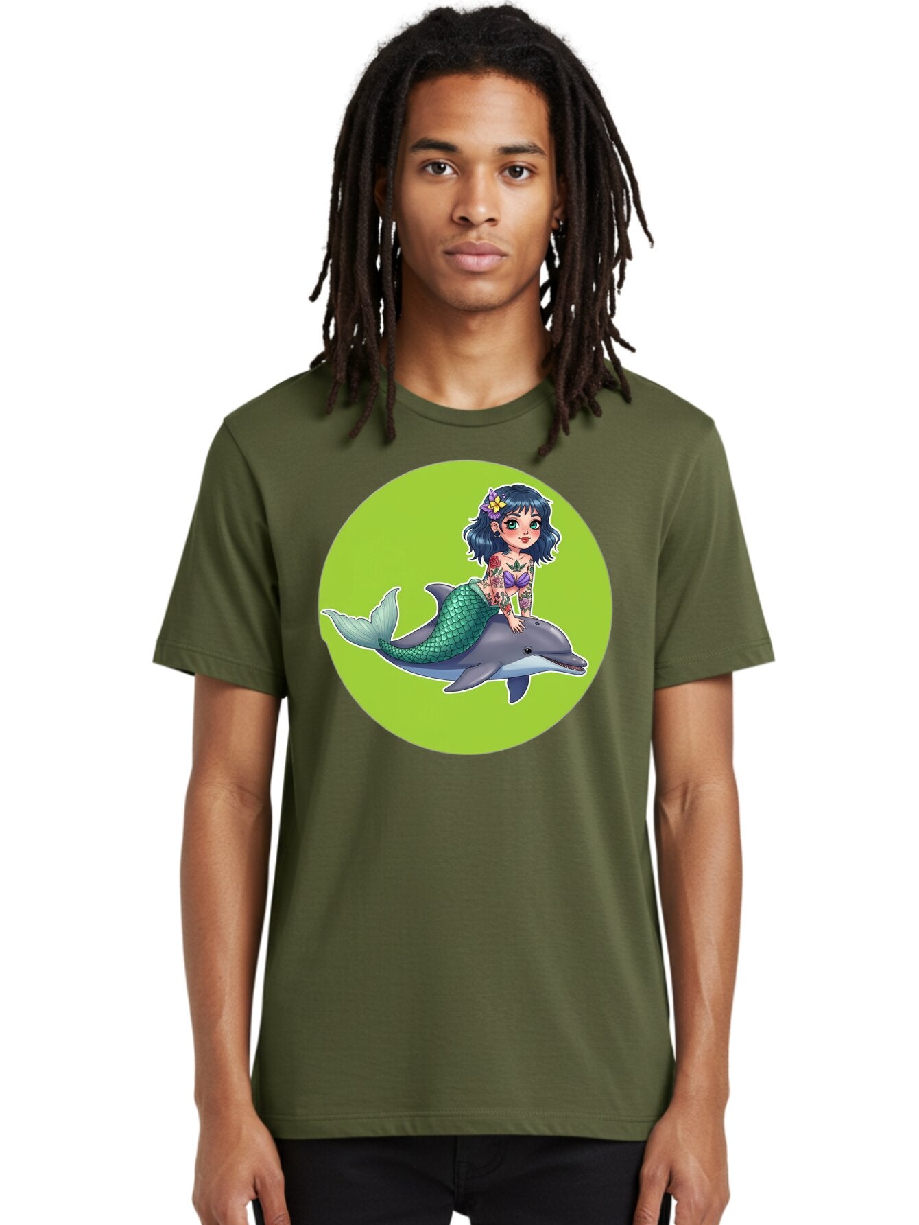 Mermaid-Riding-Dolphin Men'S Graphic Tee, 100% Cotton, Comfortable Casual Summer Wear, Machine Washable, Vintage Camera, Old Camera, Antique Camera, Black Camera, Classic Photography, Photography Equipment, Nostalgic Device, Film Camera, Bar150 28