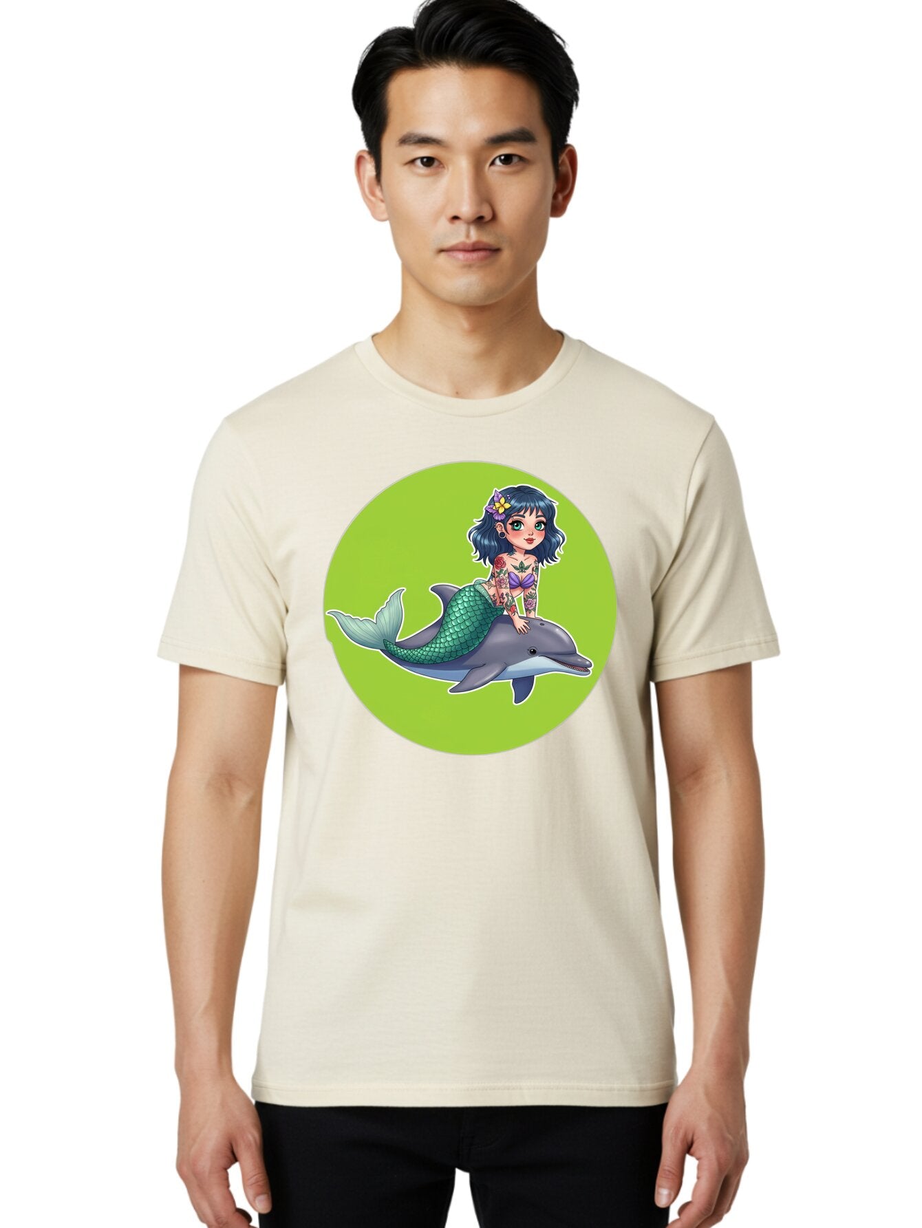Mermaid-Riding-Dolphin Men'S Graphic Tee, 100% Cotton, Comfortable Casual Summer Wear, Machine Washable, Vintage Camera, Old Camera, Antique Camera, Black Camera, Classic Photography, Photography Equipment, Nostalgic Device, Film Camera, Bar150 26