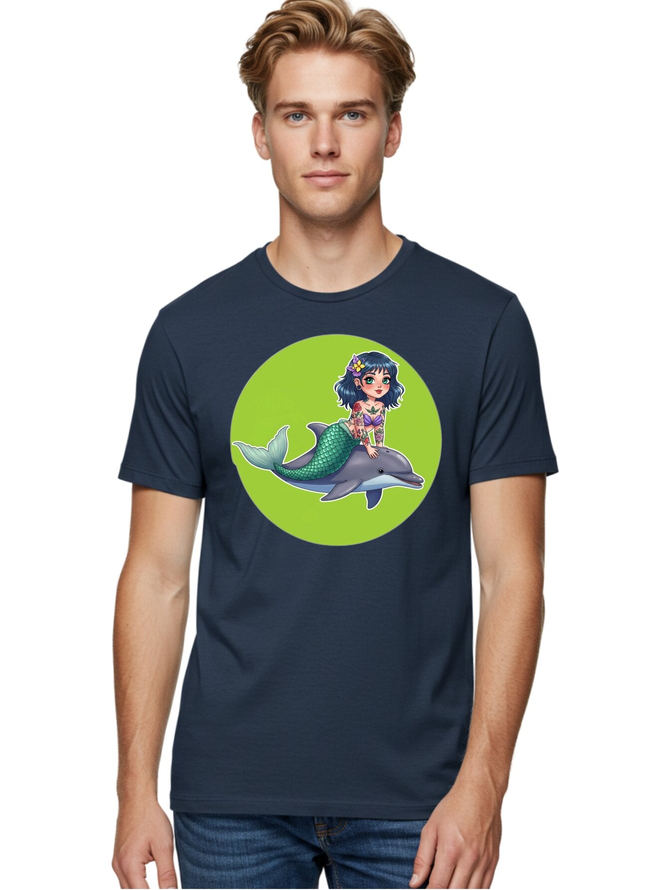 Mermaid-Riding-Dolphin Men'S Graphic Tee, 100% Cotton, Comfortable Casual Summer Wear, Machine Washable, Vintage Camera, Old Camera, Antique Camera, Black Camera, Classic Photography, Photography Equipment, Nostalgic Device, Film Camera, Bar150 19