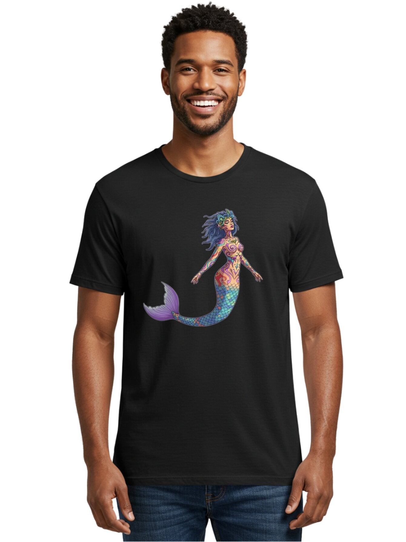 Mermaid Men'S Graphic Tee, 100% Cotton, Comfortable Casual Summer Wear, Machine Washable, Vintage Camera, Old Camera, Antique Camera, Black Camera, Classic Photography, Photography Equipment, Nostalgic Device, Film Camera, Camera Art Bar151 19