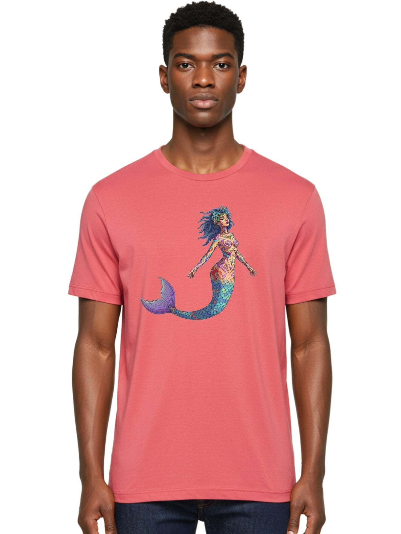 Mermaid Men'S Graphic Tee, 100% Cotton, Comfortable Casual Summer Wear, Machine Washable, Vintage Camera, Old Camera, Antique Camera, Black Camera, Classic Photography, Photography Equipment, Nostalgic Device, Film Camera, Camera Art Bar151 24