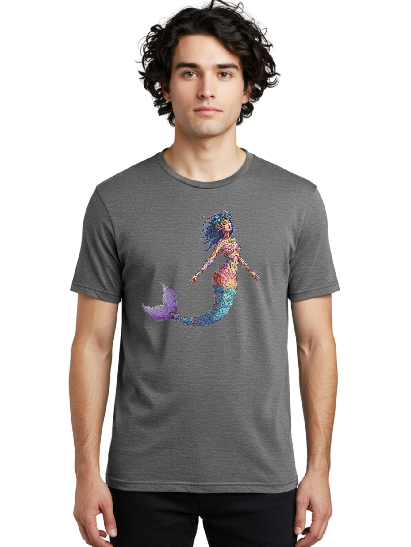 Mermaid Men'S Graphic Tee, 100% Cotton, Comfortable Casual Summer Wear, Machine Washable, Vintage Camera, Old Camera, Antique Camera, Black Camera, Classic Photography, Photography Equipment, Nostalgic Device, Film Camera, Camera Art Bar151 22