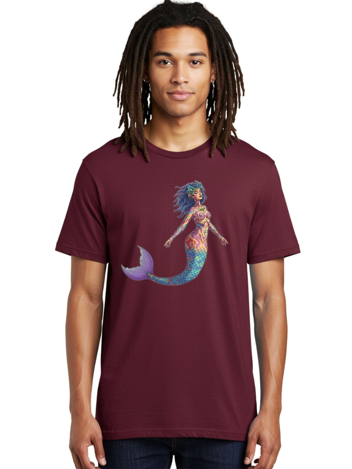 Mermaid Men'S Graphic Tee, 100% Cotton, Comfortable Casual Summer Wear, Machine Washable, Vintage Camera, Old Camera, Antique Camera, Black Camera, Classic Photography, Photography Equipment, Nostalgic Device, Film Camera, Camera Art Bar151 16