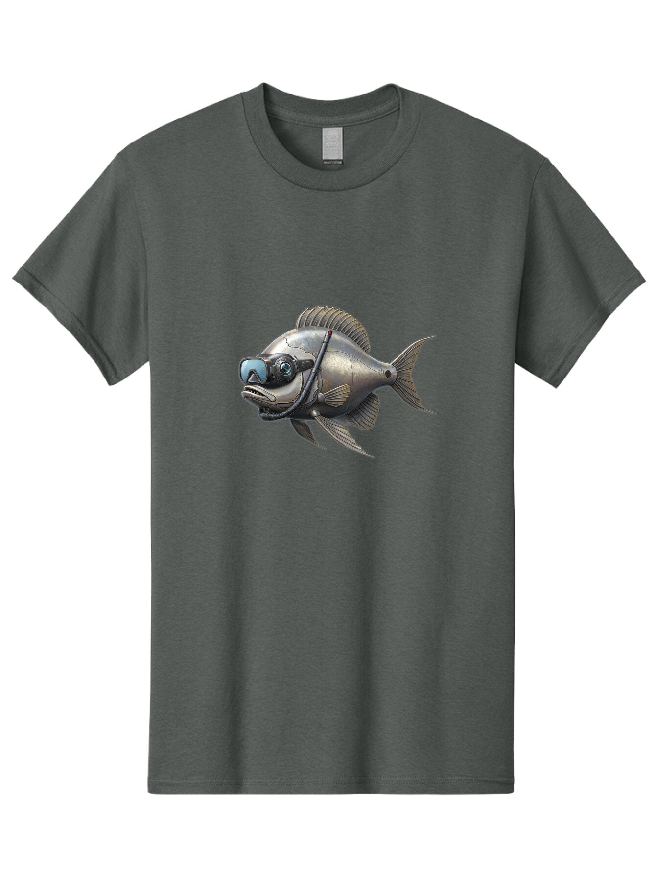 Metal-Fish-With-Diving-Gear Men'S Graphic Tee, 100% Cotton, Comfortable Casual Summer Wear, Machine Washable, Vintage Camera, Old Camera, Antique Camera, Black Camera, Classic Photography, Photography Equipment, Nostalgic Device, Film Camera, Bar152 1