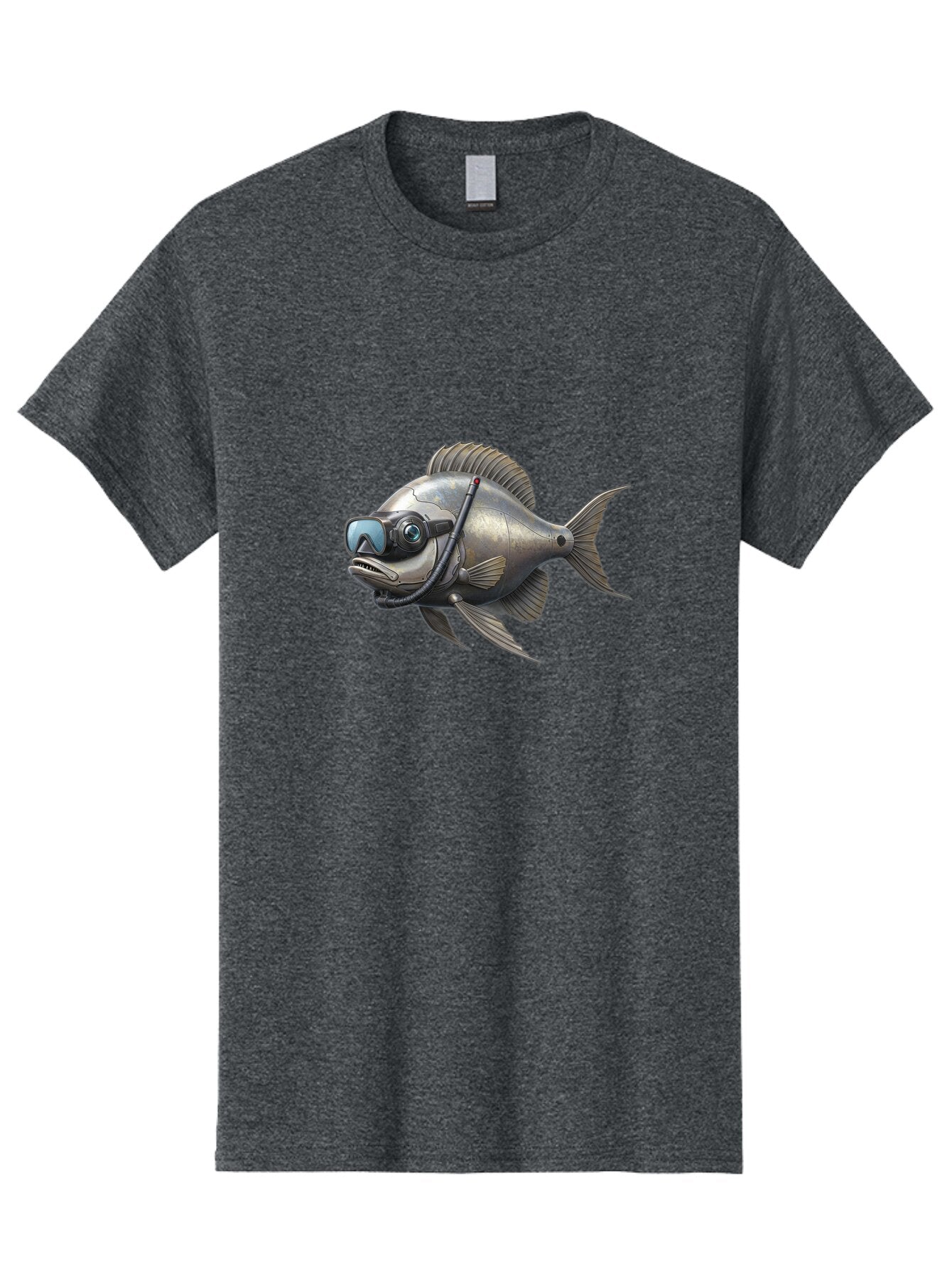 Metal-Fish-With-Diving-Gear Men'S Graphic Tee, 100% Cotton, Comfortable Casual Summer Wear, Machine Washable, Vintage Camera, Old Camera, Antique Camera, Black Camera, Classic Photography, Photography Equipment, Nostalgic Device, Film Camera, Bar152 5