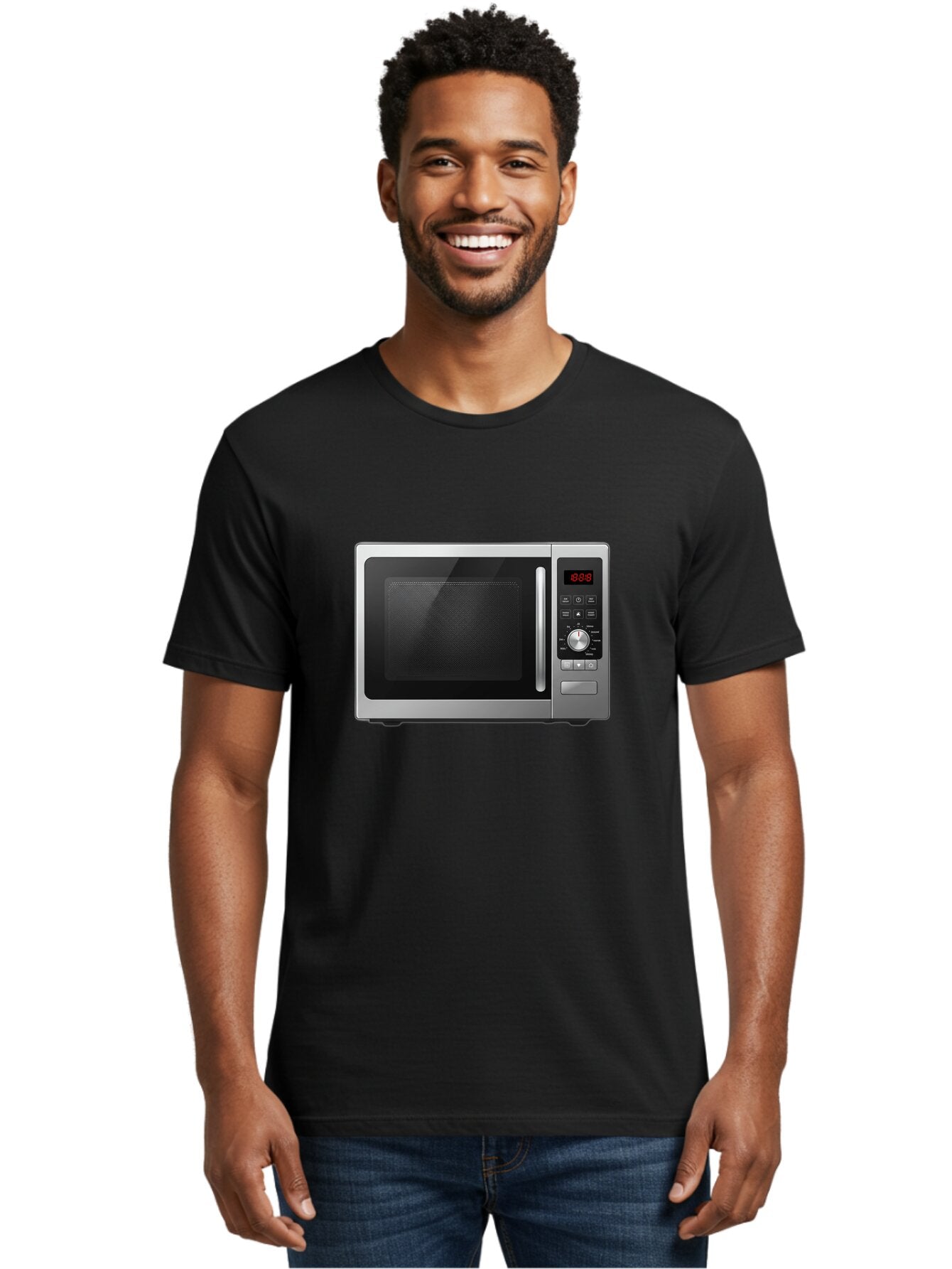 Microwave-1 Men'S Graphic Tee, 100% Cotton, Comfortable Casual Summer Wear, Machine Washable, Vintage Camera, Old Camera, Antique Camera, Black Camera, Classic Photography, Photography Equipment, Nostalgic Device, Film Camera, Camera Art Bar154 19