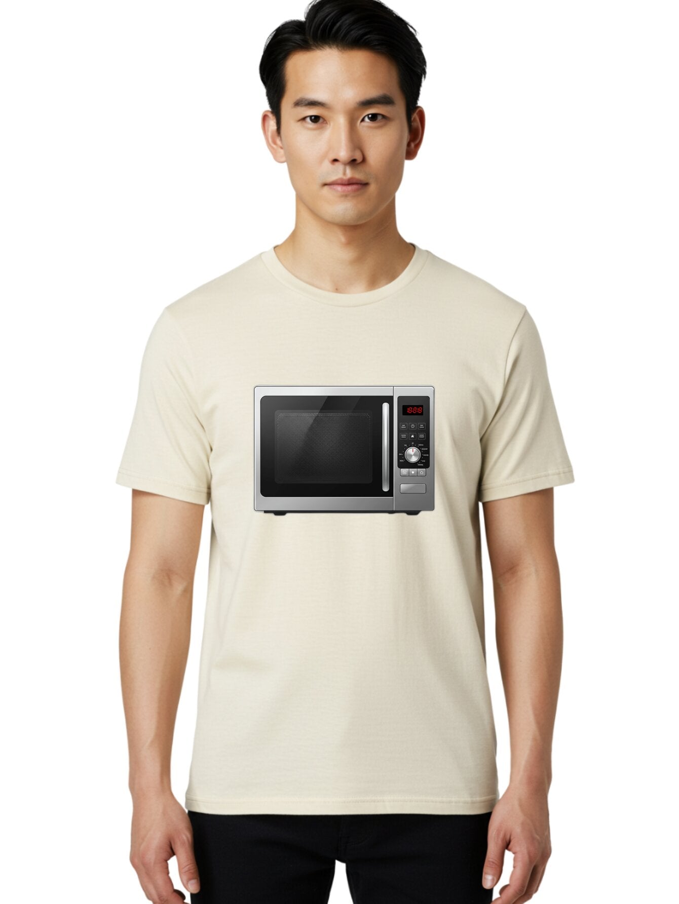 Microwave-1 Men'S Graphic Tee, 100% Cotton, Comfortable Casual Summer Wear, Machine Washable, Vintage Camera, Old Camera, Antique Camera, Black Camera, Classic Photography, Photography Equipment, Nostalgic Device, Film Camera, Camera Art Bar154 24
