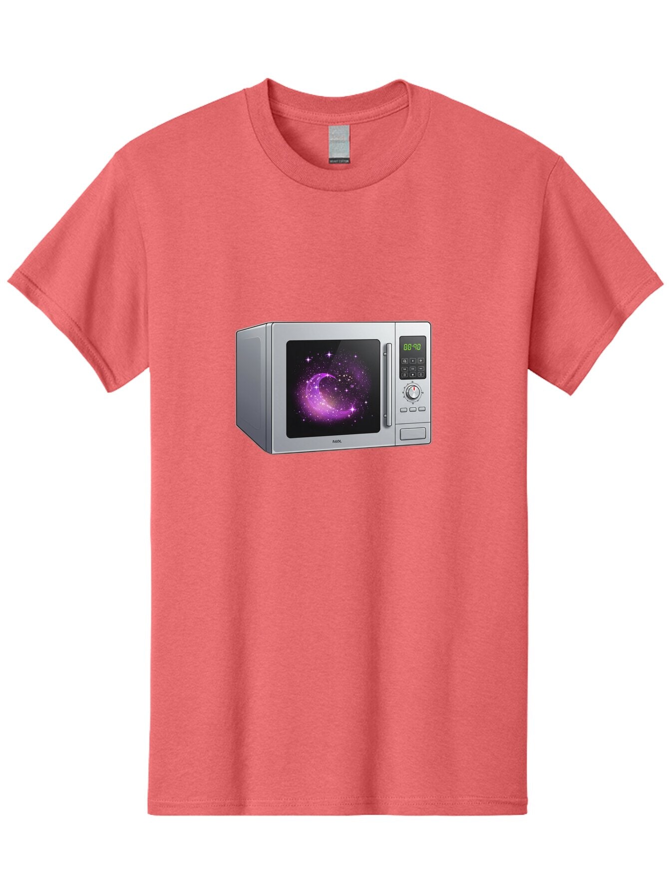 Microwave-With-Galaxy Men'S Graphic Tee, 100% Cotton, Comfortable Casual Summer Wear, Machine Washable, Vintage Camera, Old Camera, Antique Camera, Black Camera, Classic Photography, Photography Equipment, Nostalgic Device, Film Camera, Bar155 6