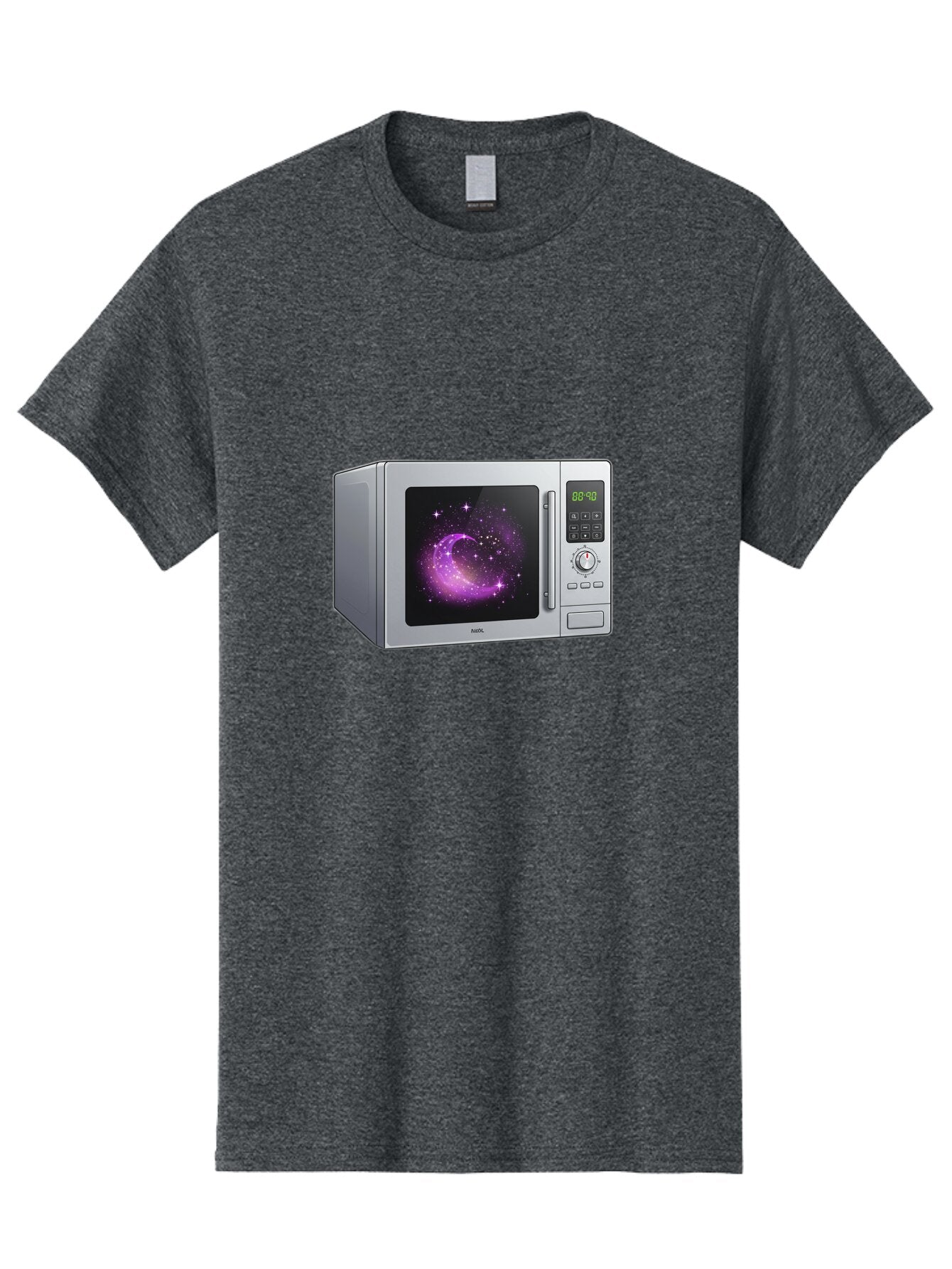 Microwave-With-Galaxy Men'S Graphic Tee, 100% Cotton, Comfortable Casual Summer Wear, Machine Washable, Vintage Camera, Old Camera, Antique Camera, Black Camera, Classic Photography, Photography Equipment, Nostalgic Device, Film Camera, Bar155 9