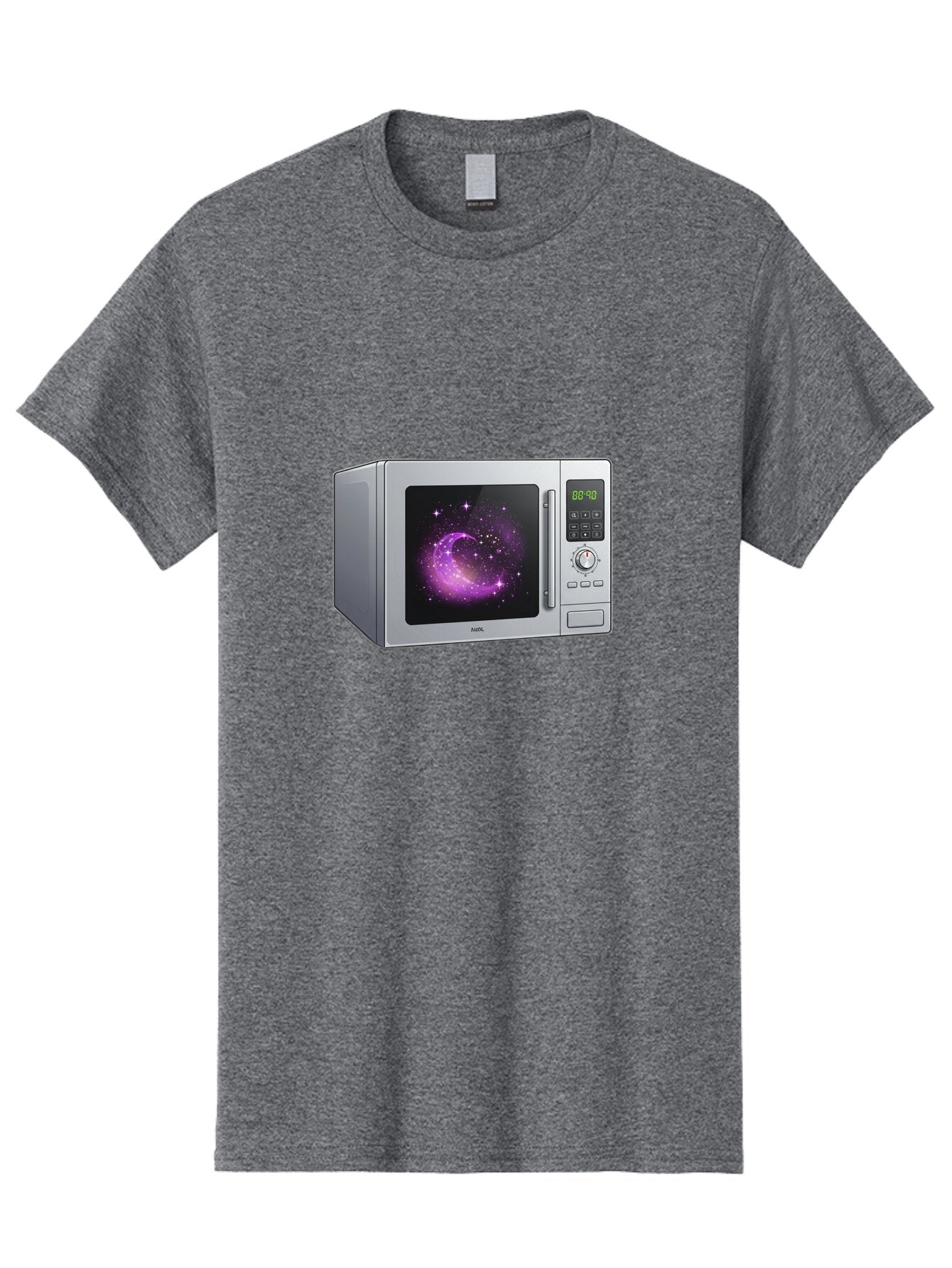 Microwave-With-Galaxy Men'S Graphic Tee, 100% Cotton, Comfortable Casual Summer Wear, Machine Washable, Vintage Camera, Old Camera, Antique Camera, Black Camera, Classic Photography, Photography Equipment, Nostalgic Device, Film Camera, Bar155 5