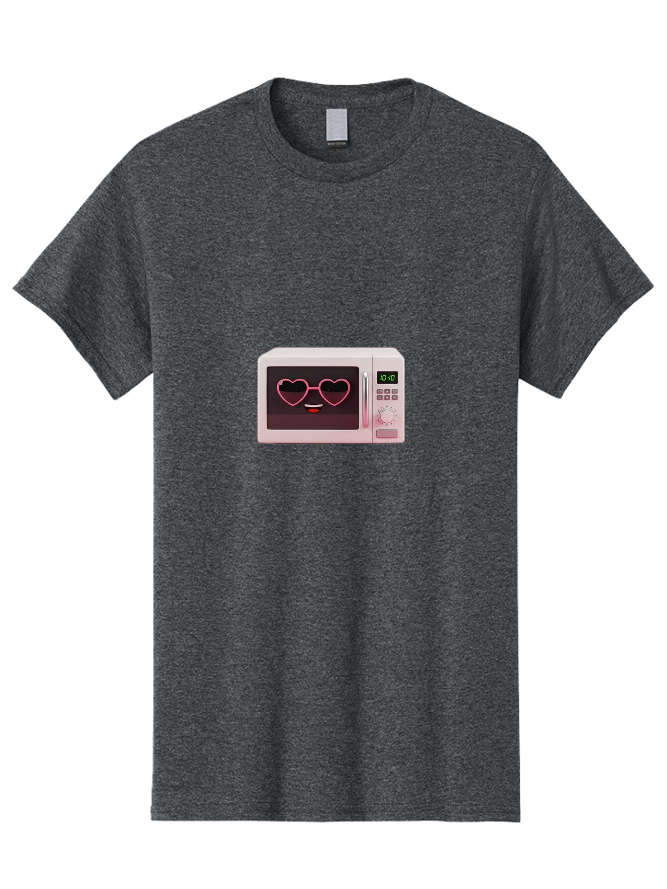 Microwave-With-Heart-Shaped-Glasses Men'S Graphic Tee, 100% Cotton, Comfortable Casual Summer Wear, Machine Washable, Vintage Camera, Old Camera, Antique Camera, Black Camera, Classic Photography, Photography Equipment, Nostalgic Device, Bar156 12