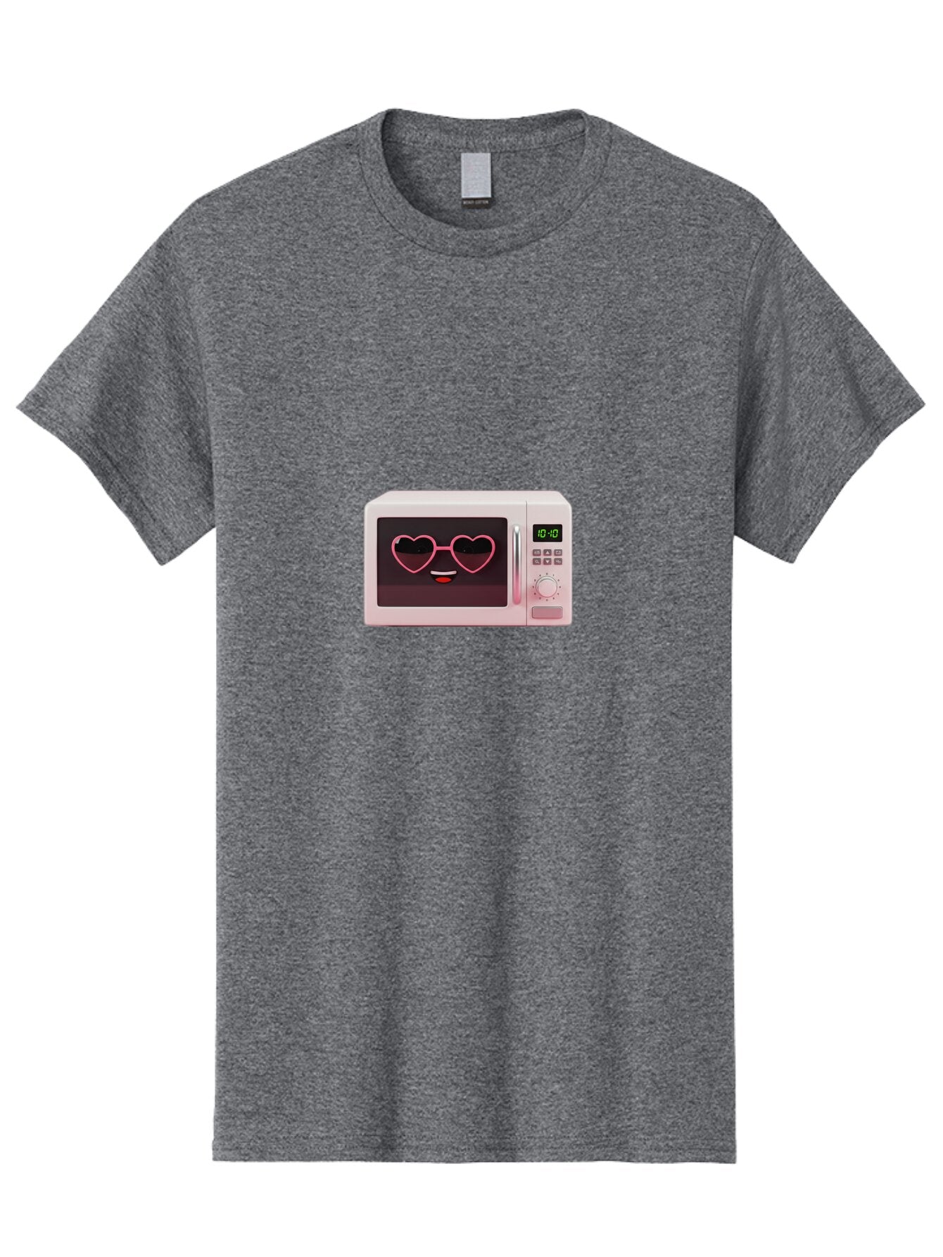 Microwave-With-Heart-Shaped-Glasses Men'S Graphic Tee, 100% Cotton, Comfortable Casual Summer Wear, Machine Washable, Vintage Camera, Old Camera, Antique Camera, Black Camera, Classic Photography, Photography Equipment, Nostalgic Device, Bar156 5