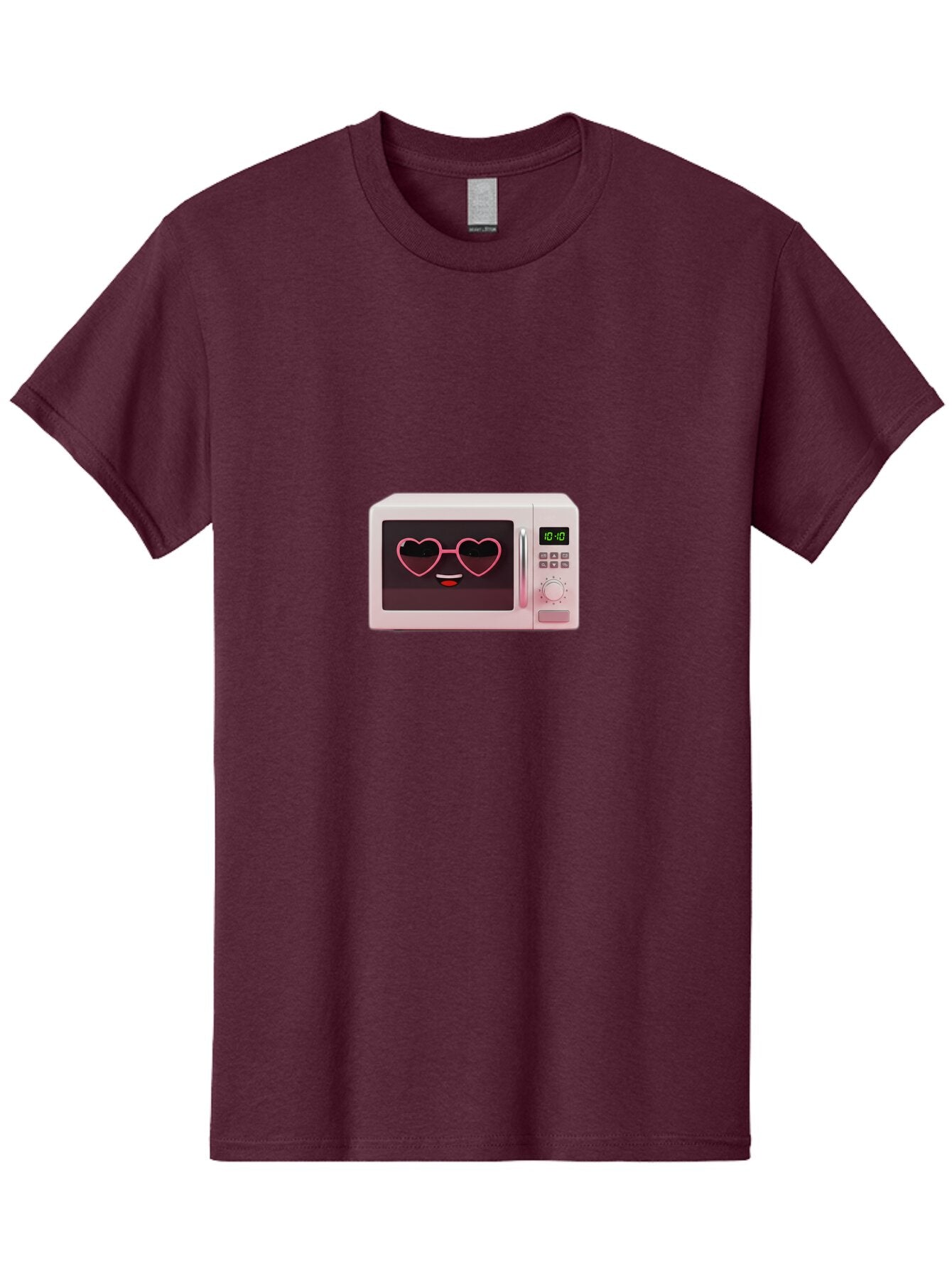 Microwave-With-Heart-Shaped-Glasses Men'S Graphic Tee, 100% Cotton, Comfortable Casual Summer Wear, Machine Washable, Vintage Camera, Old Camera, Antique Camera, Black Camera, Classic Photography, Photography Equipment, Nostalgic Device, Bar156 13