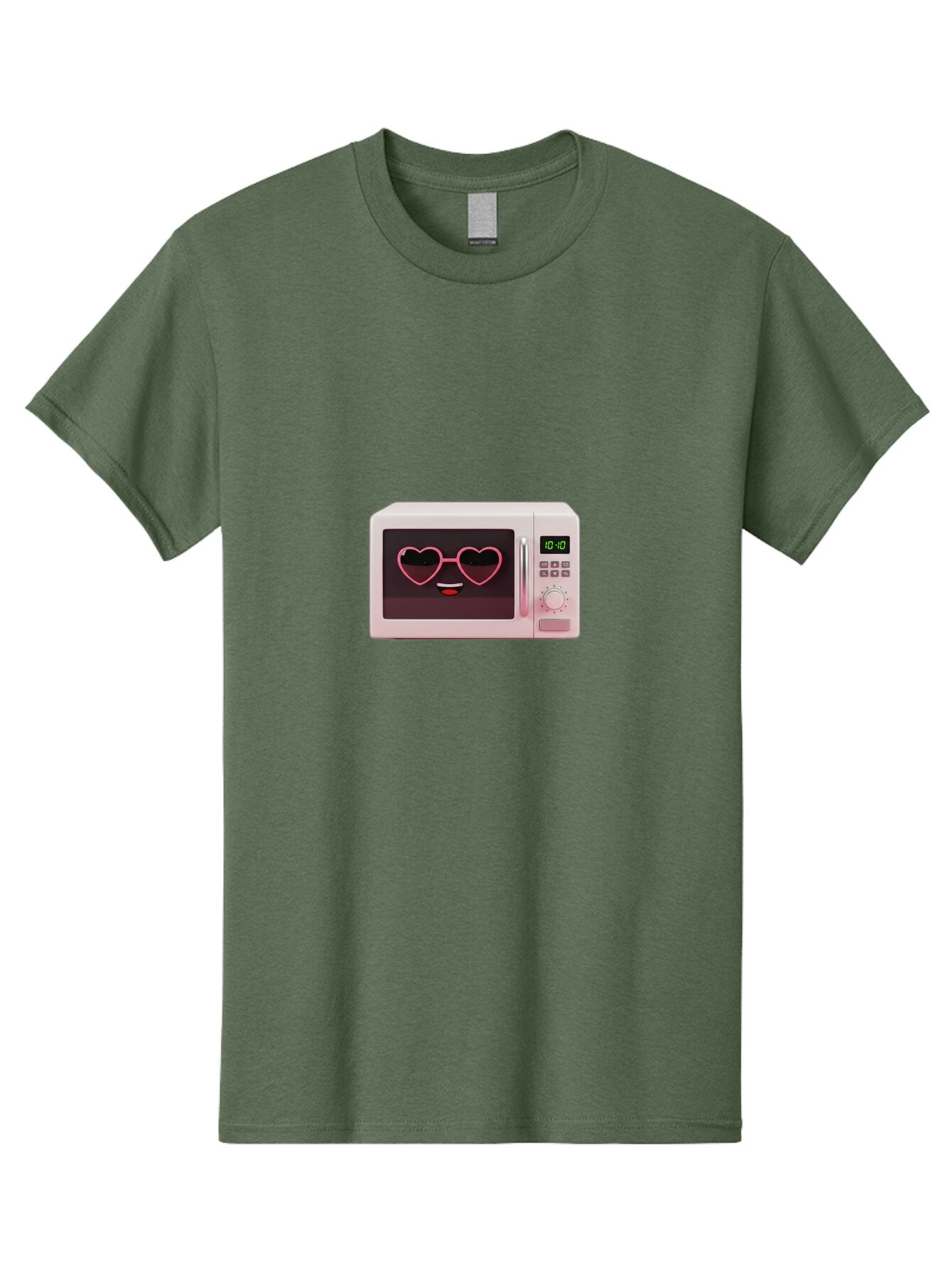 Microwave-With-Heart-Shaped-Glasses Men'S Graphic Tee, 100% Cotton, Comfortable Casual Summer Wear, Machine Washable, Vintage Camera, Old Camera, Antique Camera, Black Camera, Classic Photography, Photography Equipment, Nostalgic Device, Bar156 8