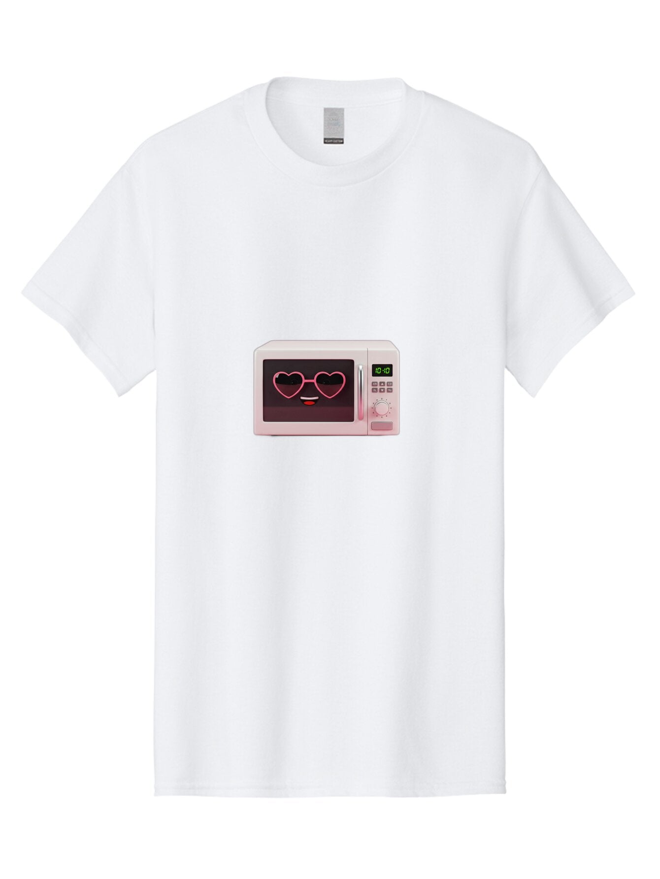Microwave-With-Heart-Shaped-Glasses Men'S Graphic Tee, 100% Cotton, Comfortable Casual Summer Wear, Machine Washable, Vintage Camera, Old Camera, Antique Camera, Black Camera, Classic Photography, Photography Equipment, Nostalgic Device, Bar156 1