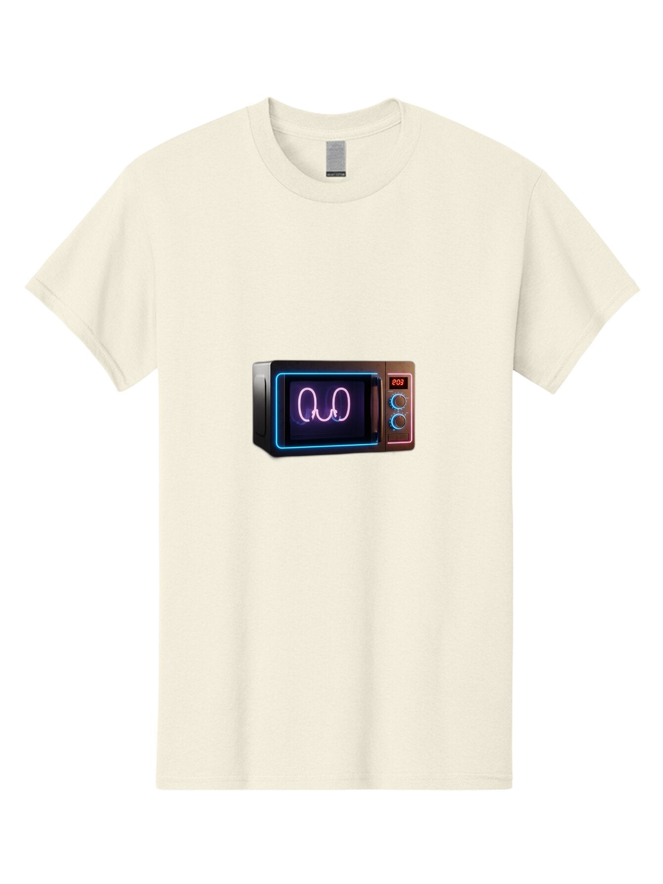 Microwave-With-Neon-Heart Men'S Graphic Tee, 100% Cotton, Comfortable Casual Summer Wear, Machine Washable, Vintage Camera, Old Camera, Antique Camera, Black Camera, Classic Photography, Photography Equipment, Nostalgic Device, Film Camera, Bar157 13