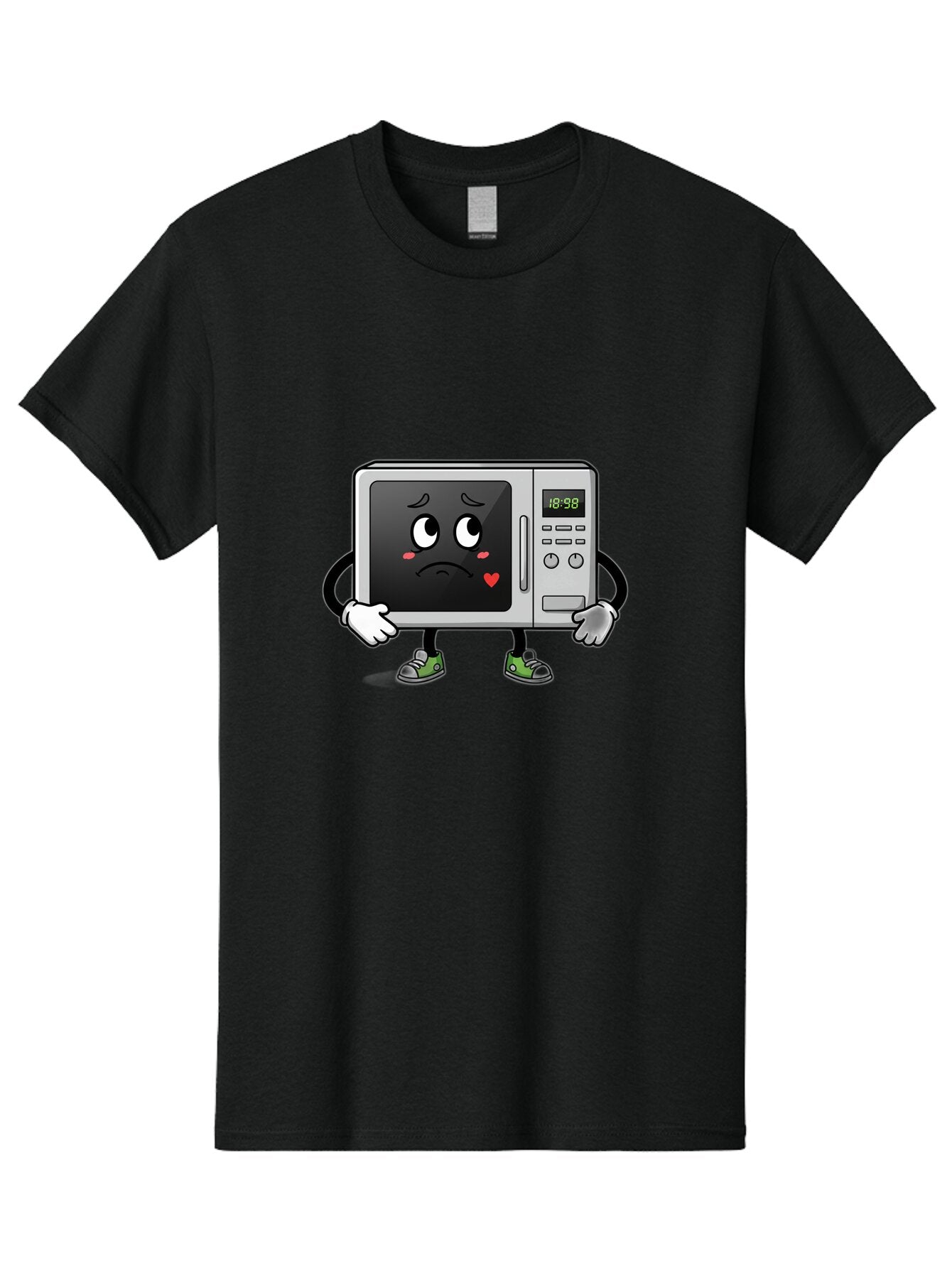 Microwave-With-Sad-Face Men'S Graphic Tee, 100% Cotton, Comfortable Casual Summer Wear, Machine Washable, Vintage Camera, Old Camera, Antique Camera, Black Camera, Classic Photography, Photography Equipment, Nostalgic Device, Film Camera, Bar158 15