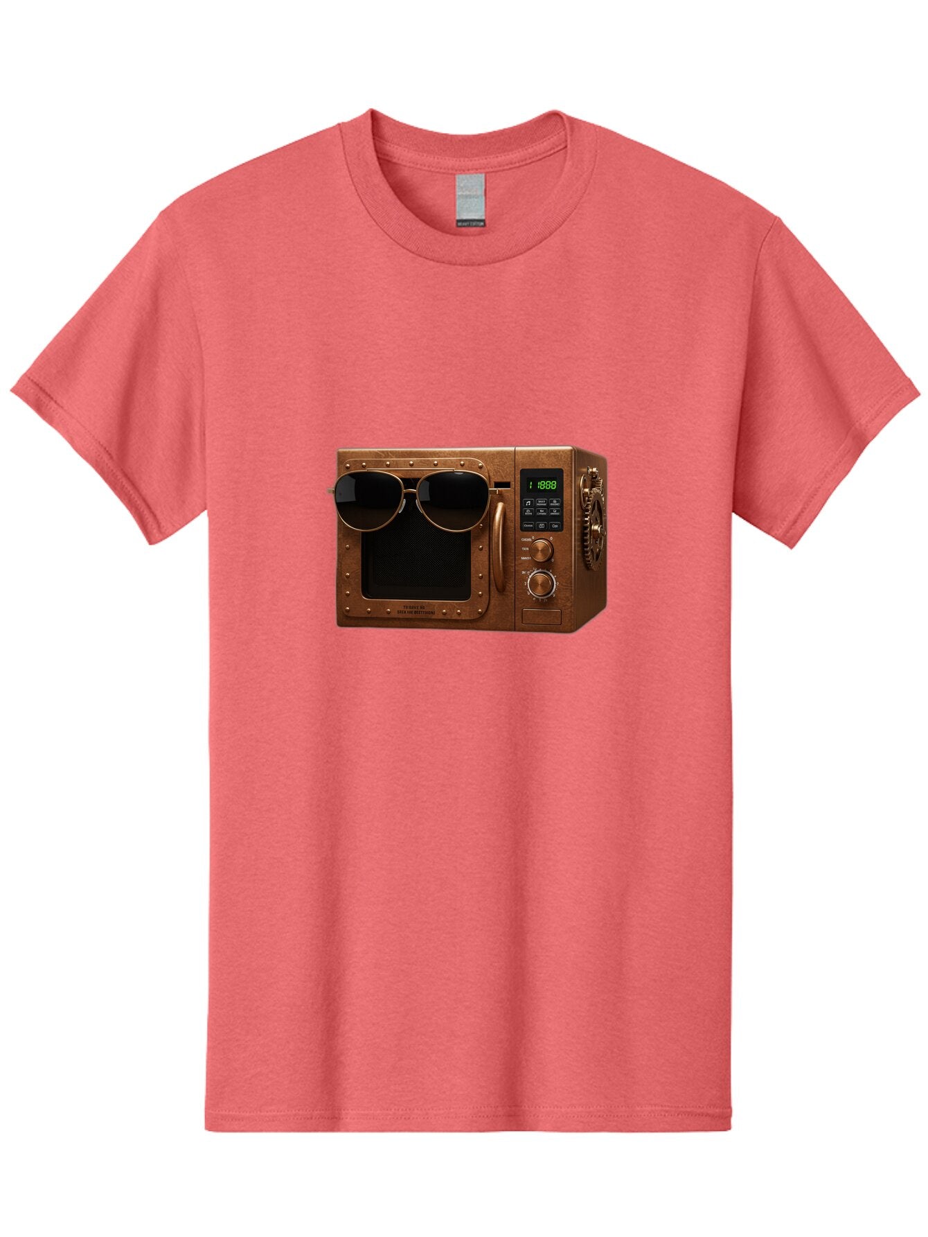 Microwave-With-Sunglasses-2 Men'S Graphic Tee, 100% Cotton, Comfortable Casual Summer Wear, Machine Washable, Vintage Camera, Old Camera, Antique Camera, Black Camera, Classic Photography, Photography Equipment, Nostalgic Device, Film Camera, Bar160 3