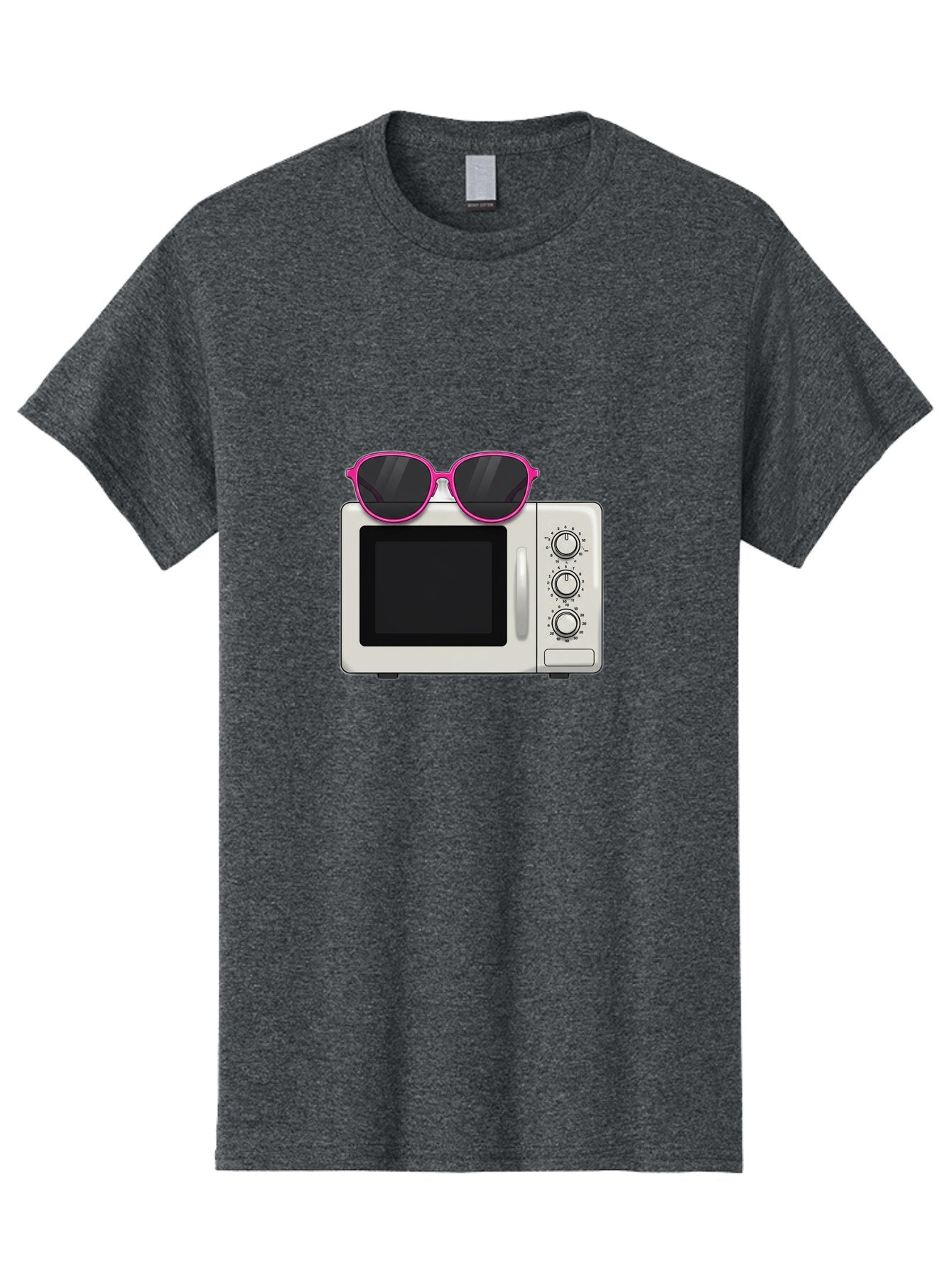 Microwave-With-Sunglasses Men'S Graphic Tee, 100% Cotton, Comfortable Casual Summer Wear, Machine Washable, Vintage Camera, Old Camera, Antique Camera, Black Camera, Classic Photography, Photography Equipment, Nostalgic Device, Film Camera, Bar162 15