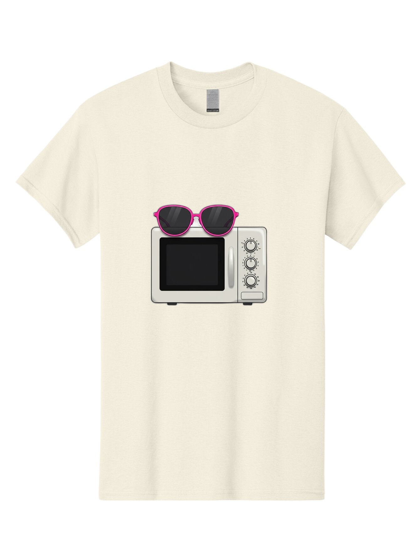 Microwave-With-Sunglasses Men'S Graphic Tee, 100% Cotton, Comfortable Casual Summer Wear, Machine Washable, Vintage Camera, Old Camera, Antique Camera, Black Camera, Classic Photography, Photography Equipment, Nostalgic Device, Film Camera, Bar162 10
