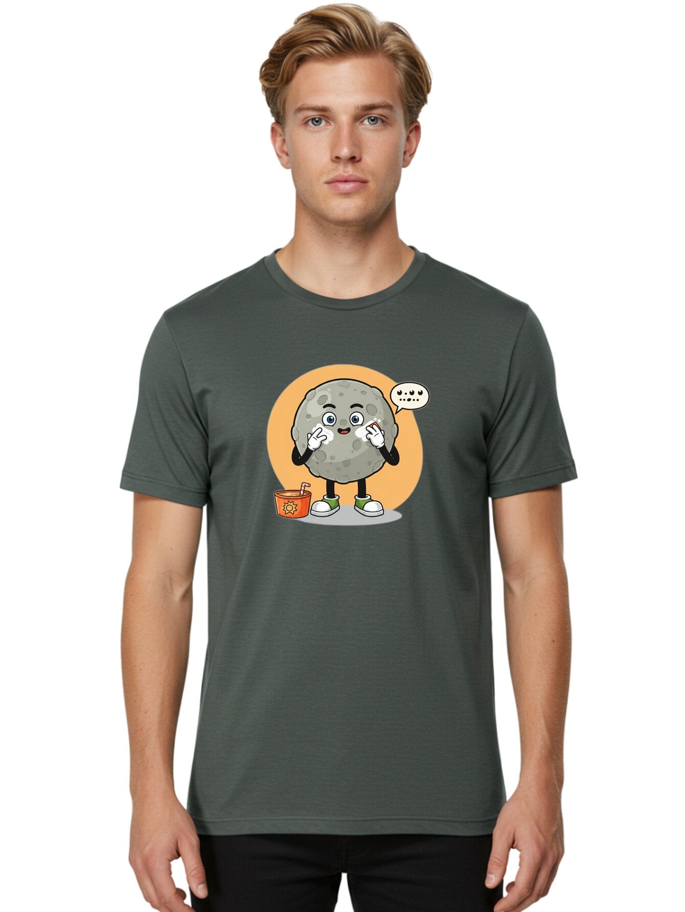 Moon-Character Men'S Graphic Tee, 100% Cotton, Comfortable Casual Summer Wear, Machine Washable, Vintage Camera, Old Camera, Antique Camera, Black Camera, Classic Photography, Photography Equipment, Nostalgic Device, Film Camera, Camera Art Bar171 19