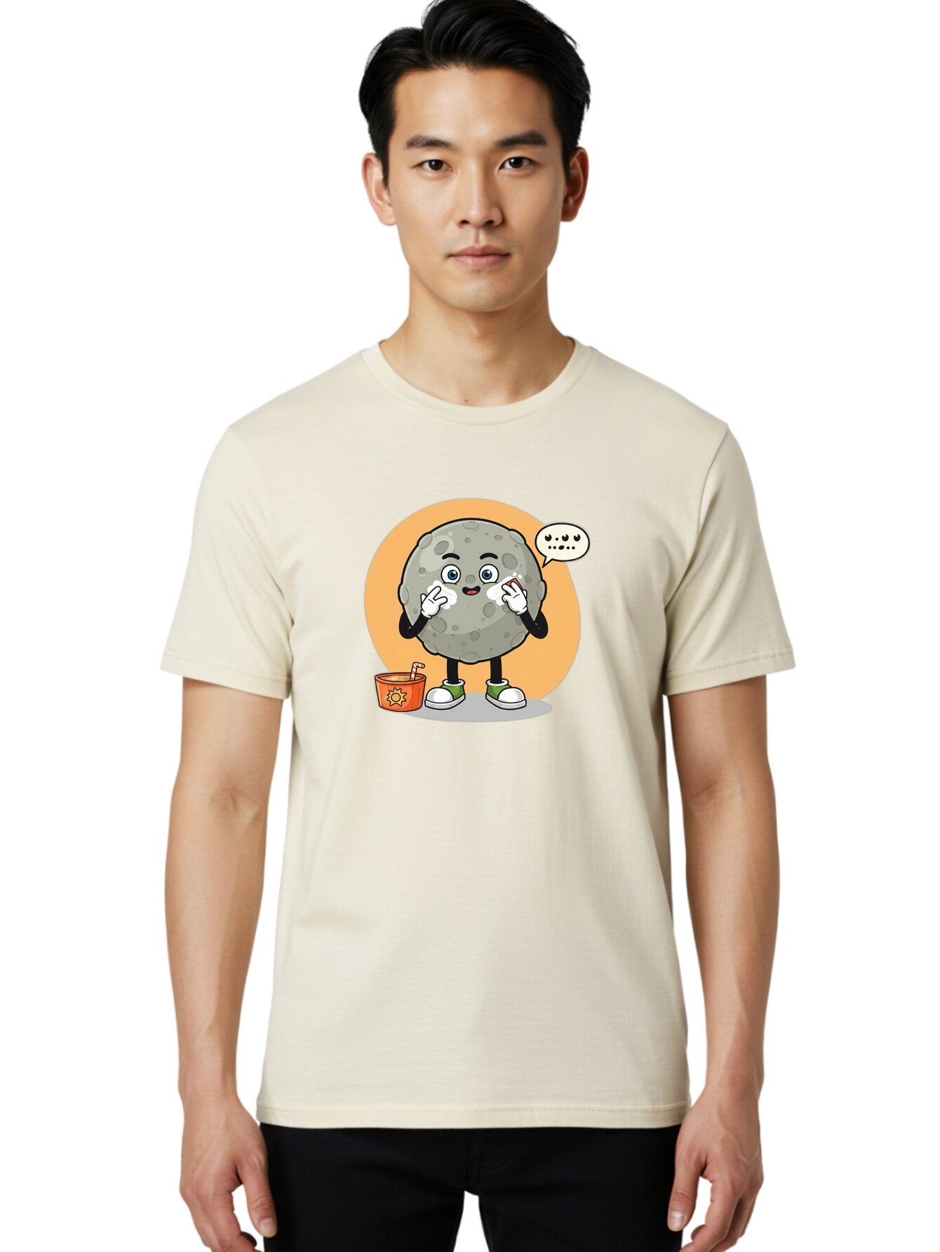 Moon-Character Men'S Graphic Tee, 100% Cotton, Comfortable Casual Summer Wear, Machine Washable, Vintage Camera, Old Camera, Antique Camera, Black Camera, Classic Photography, Photography Equipment, Nostalgic Device, Film Camera, Camera Art Bar171 26