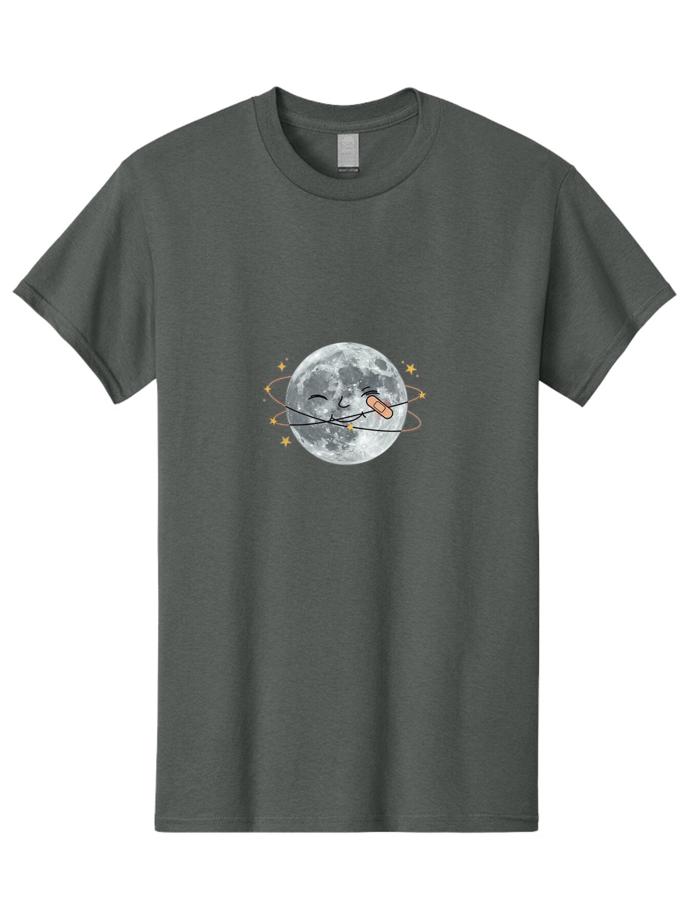Moon-With-Band-Aid Men'S Graphic Tee, 100% Cotton, Comfortable Casual Summer Wear, Machine Washable, Vintage Camera, Old Camera, Antique Camera, Black Camera, Classic Photography, Photography Equipment, Nostalgic Device, Film Camera, Bar175 13