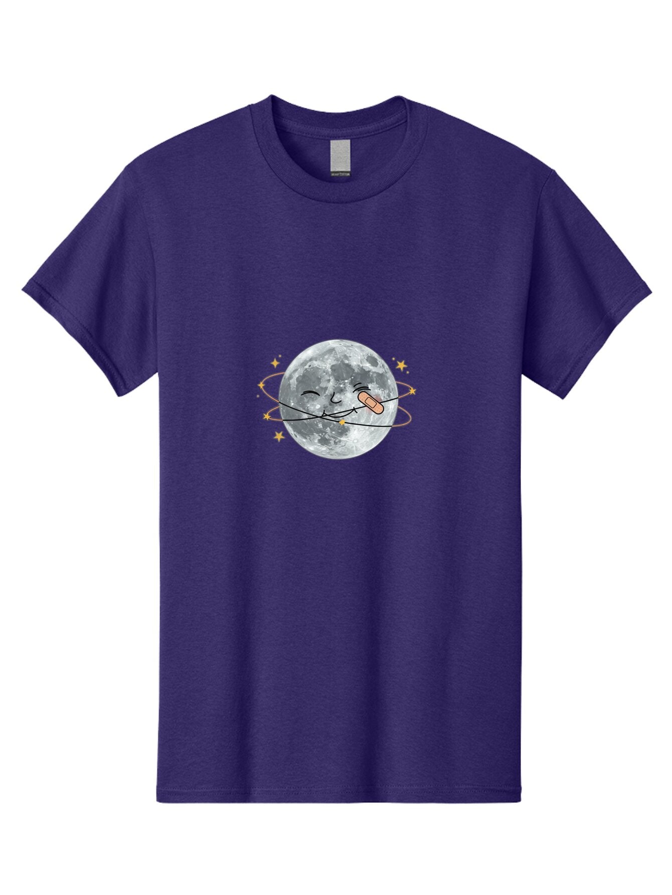 Moon-With-Band-Aid Men'S Graphic Tee, 100% Cotton, Comfortable Casual Summer Wear, Machine Washable, Vintage Camera, Old Camera, Antique Camera, Black Camera, Classic Photography, Photography Equipment, Nostalgic Device, Film Camera, Bar175 1