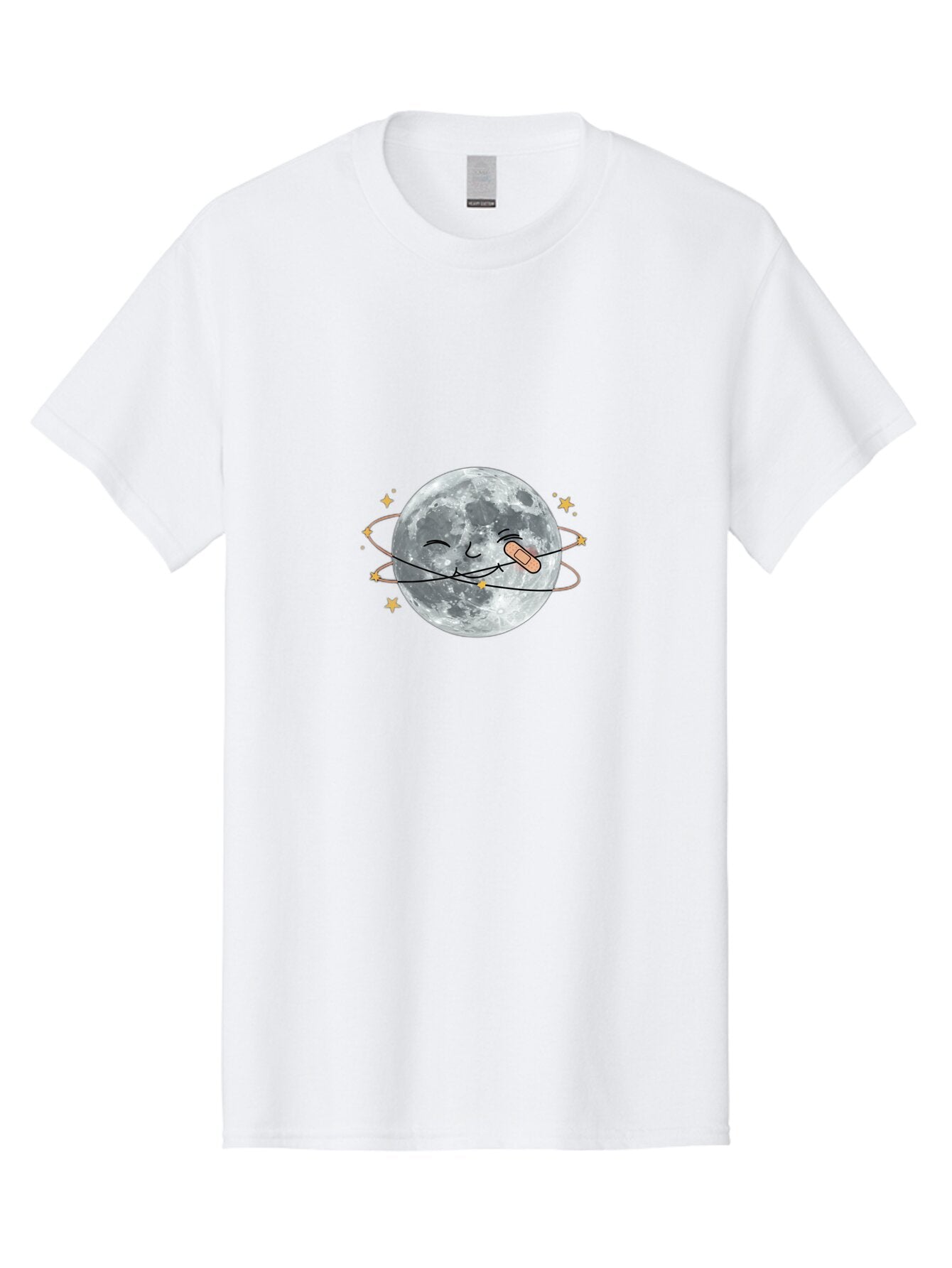 Moon-With-Band-Aid Men'S Graphic Tee, 100% Cotton, Comfortable Casual Summer Wear, Machine Washable, Vintage Camera, Old Camera, Antique Camera, Black Camera, Classic Photography, Photography Equipment, Nostalgic Device, Film Camera, Bar175 3
