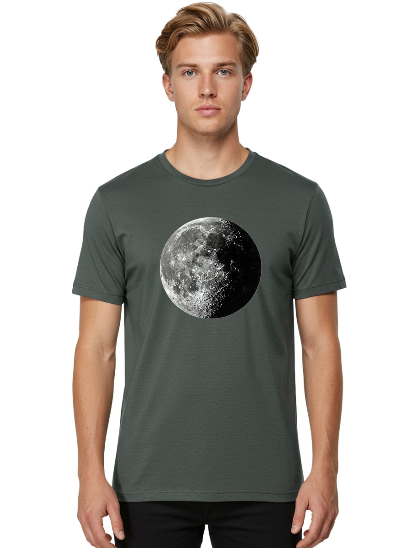 Moon Men'S Graphic Tee, 100% Cotton, Comfortable Casual Summer Wear, Machine Washable, Vintage Camera, Old Camera, Antique Camera, Black Camera, Classic Photography, Photography Equipment, Nostalgic Device, Film Camera, Camera Art Bar176 27