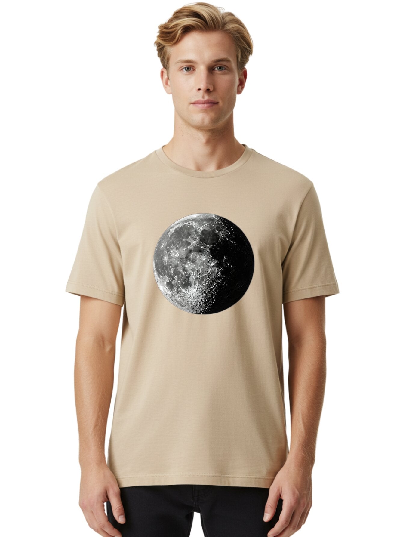 Moon Men'S Graphic Tee, 100% Cotton, Comfortable Casual Summer Wear, Machine Washable, Vintage Camera, Old Camera, Antique Camera, Black Camera, Classic Photography, Photography Equipment, Nostalgic Device, Film Camera, Camera Art Bar176 30