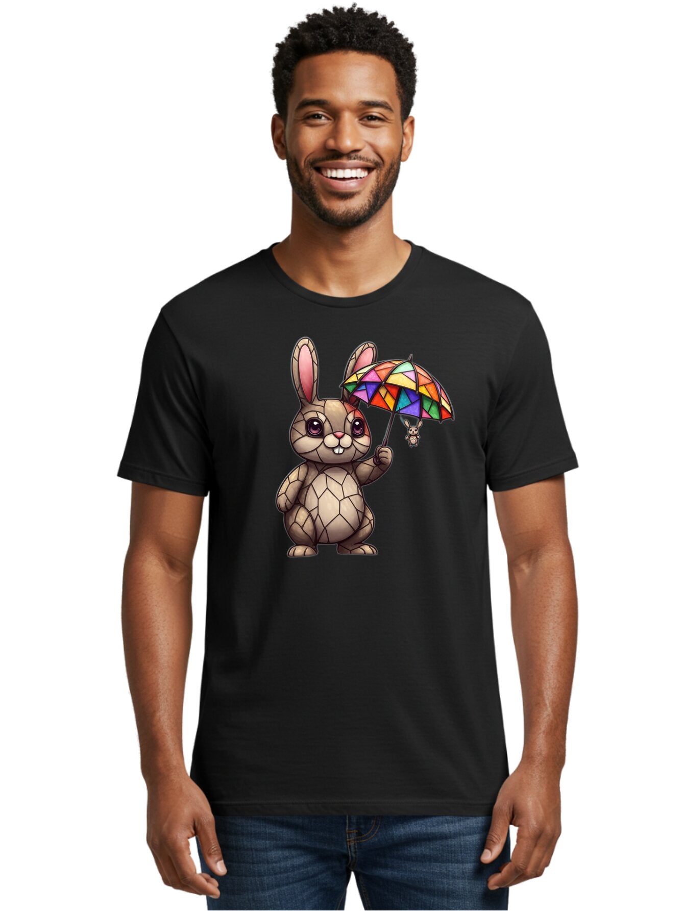 Mosaic-Bunny Men'S Graphic Tee, 100% Cotton, Comfortable Casual Summer Wear, Machine Washable, Vintage Camera, Old Camera, Antique Camera, Black Camera, Classic Photography, Photography Equipment, Nostalgic Device, Film Camera, Camera Art Bar177 30
